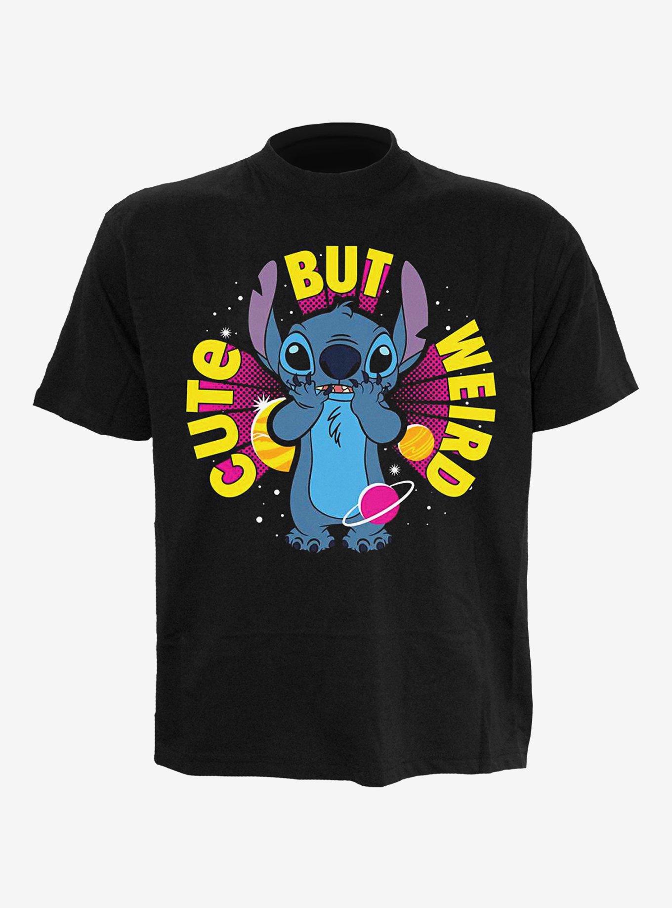 Disney Lilo & Stitch Cute But Weird Front Print T-Shirt, , hi-res