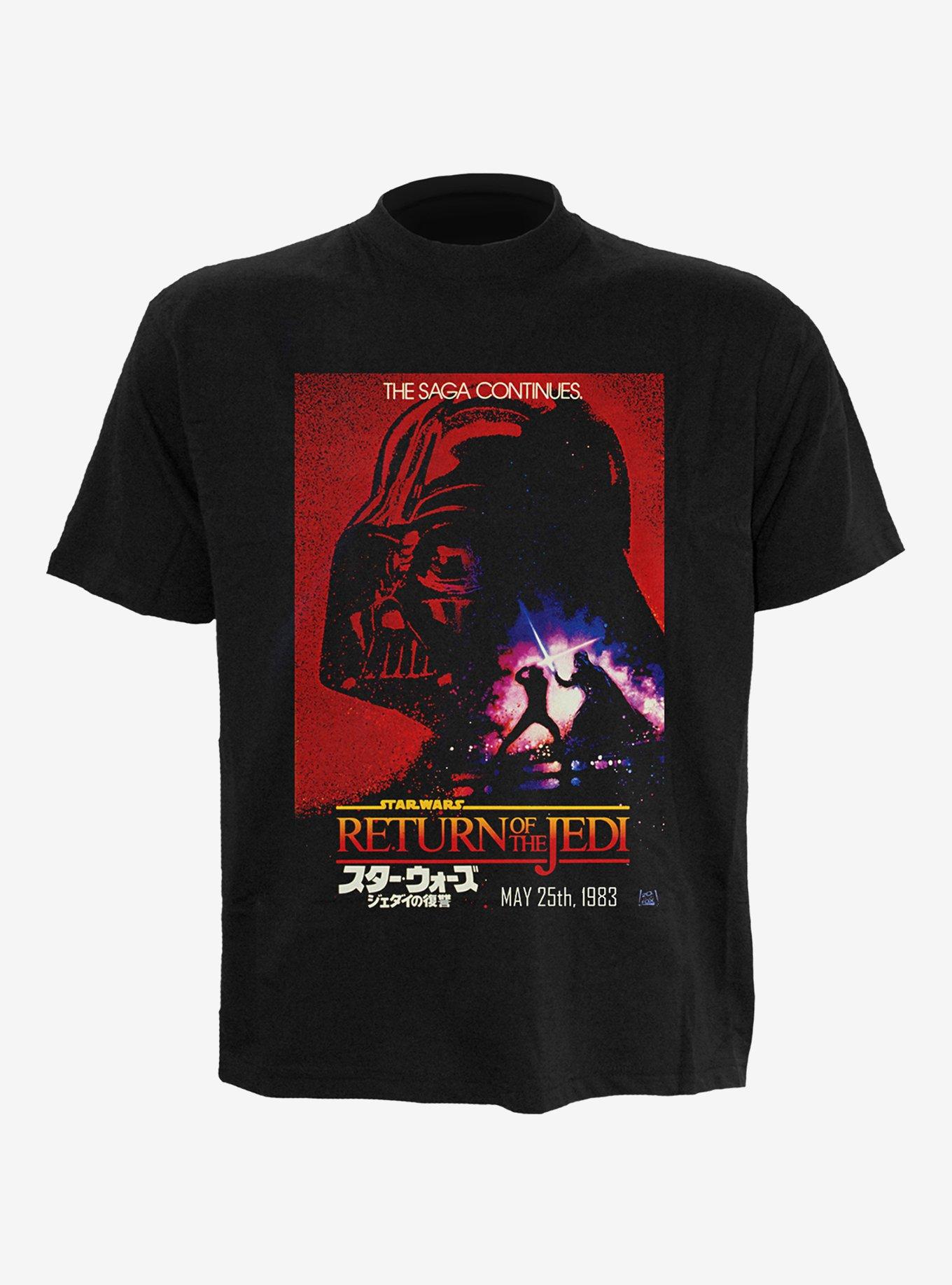 Star Wars Vader Poster Front Print T-Shirt, BLACK, hi-res