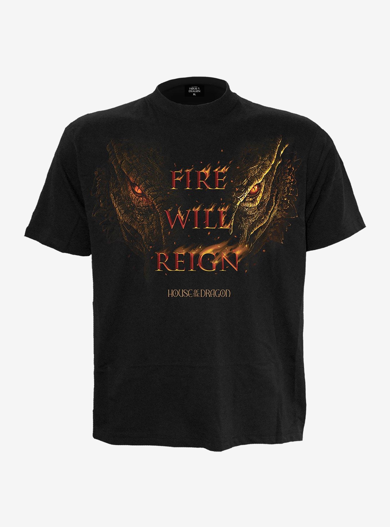 House of the Dragon Fire Will Reign Front Print T-Shirt, , hi-res