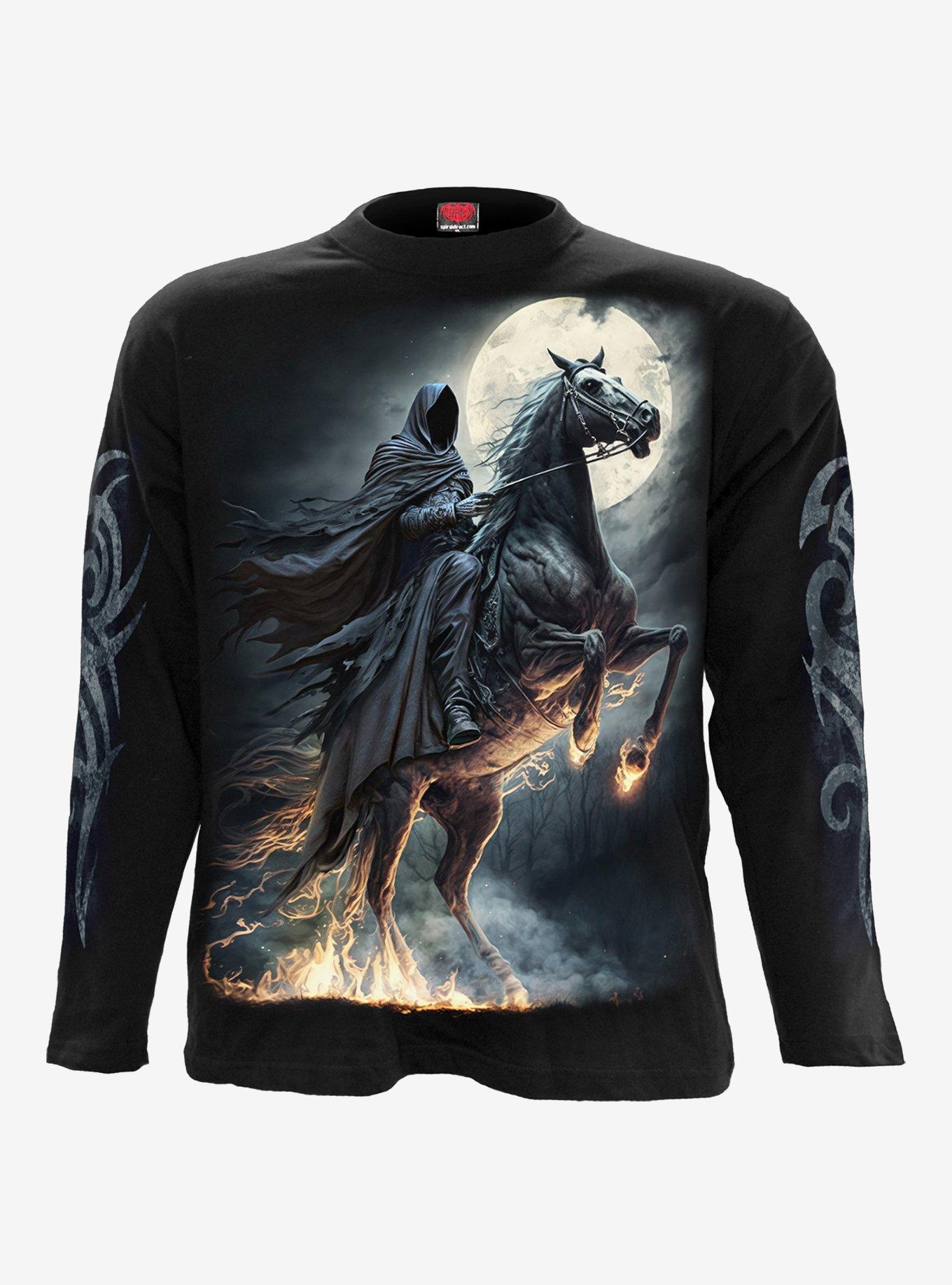 Shadow Rider Long Sleeve T-Shirt, BLACK, hi-res