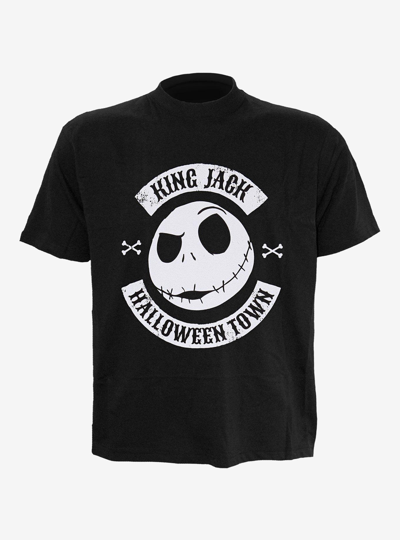 Disney Nightmare Before Christmas Jack Crest Front Print T-Shirt, , hi-res