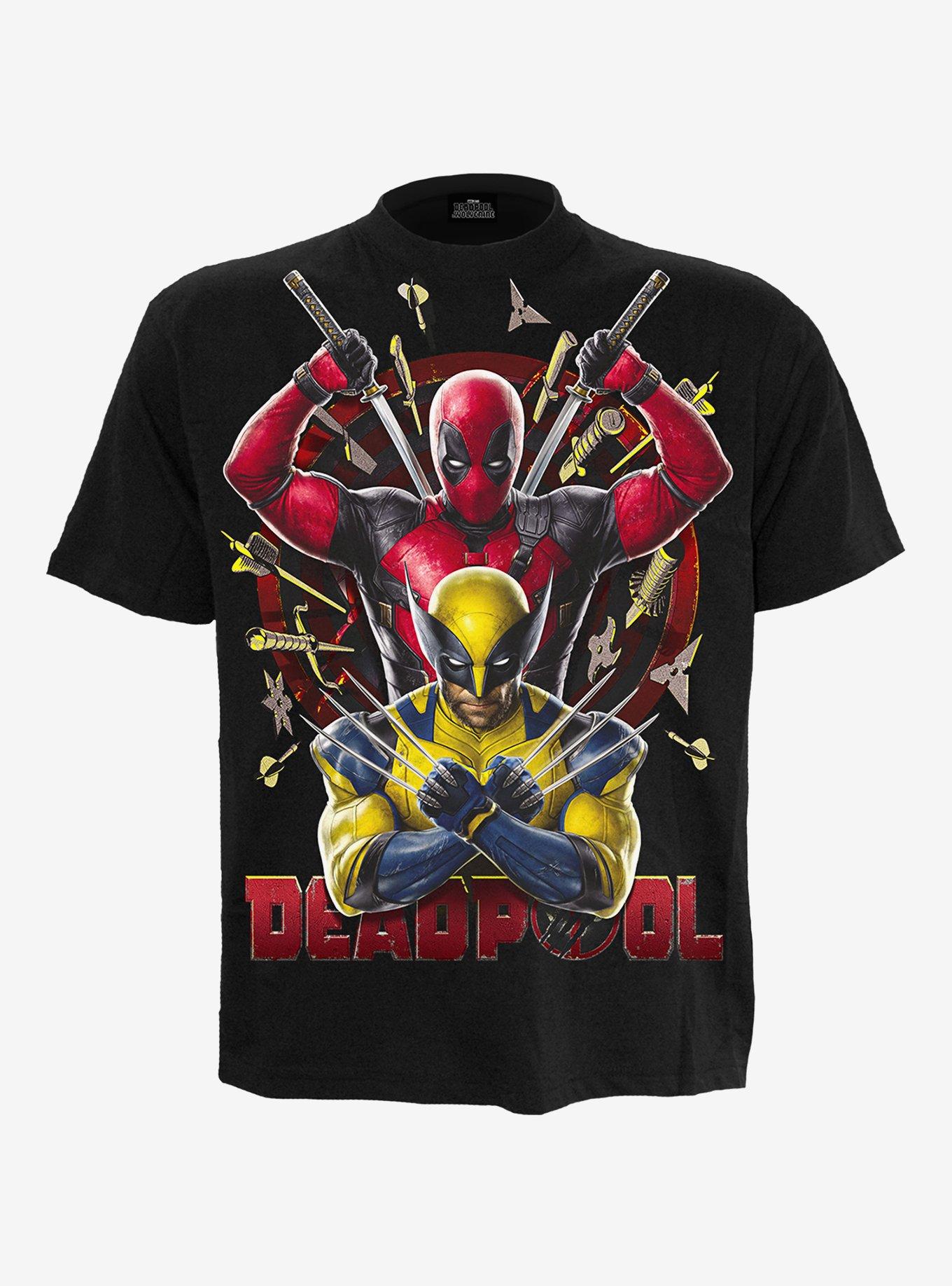 Deadpool Wolverine Bullseye T-Shirt, BLACK, hi-res