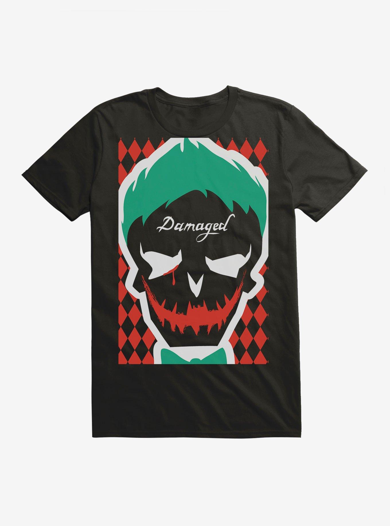 DC Comics Suicide Squad Joker Mask Contrast T-Shirt