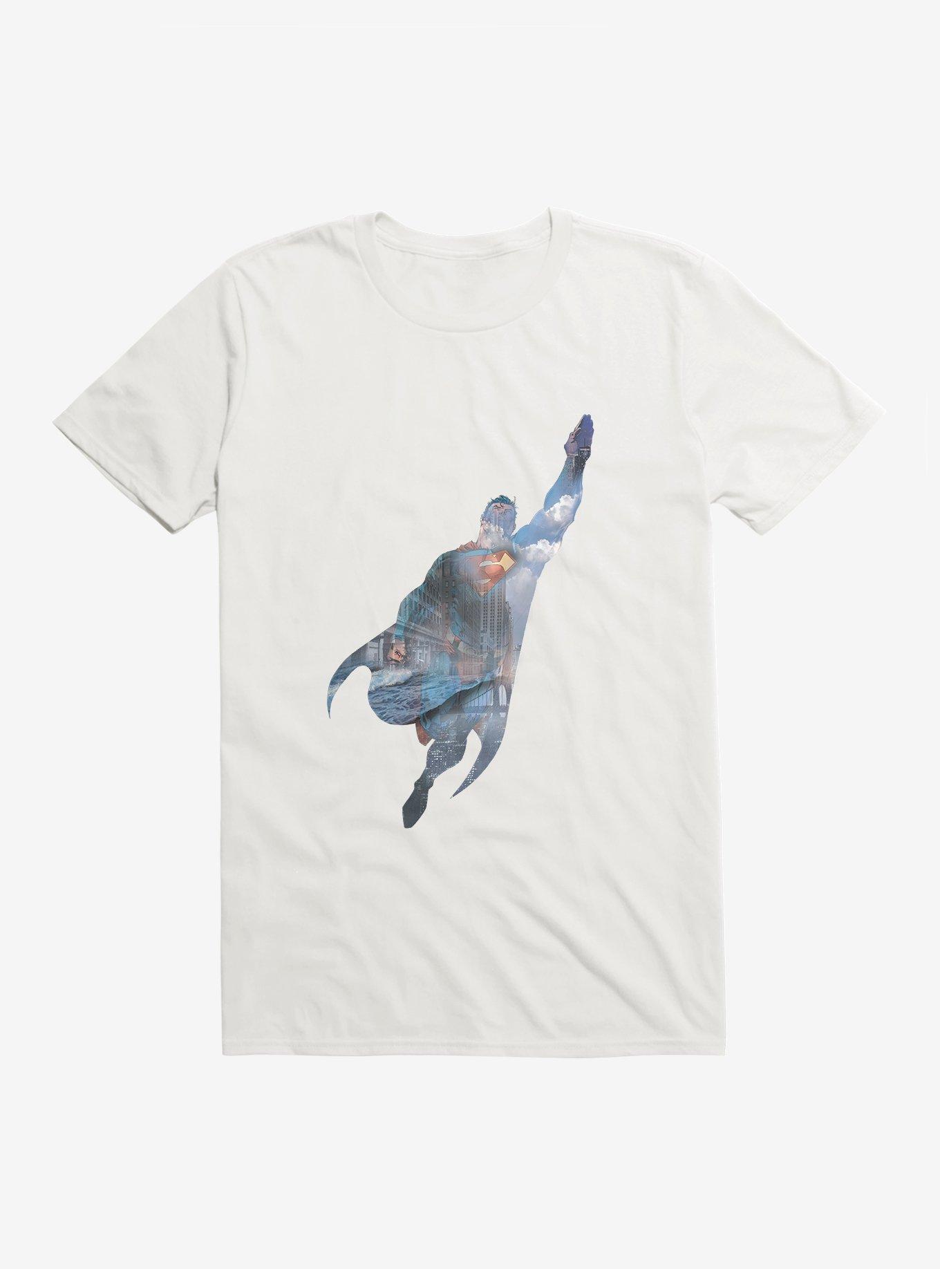 DC Comics Superman City Silhouette T-Shirt, WHITE, hi-res
