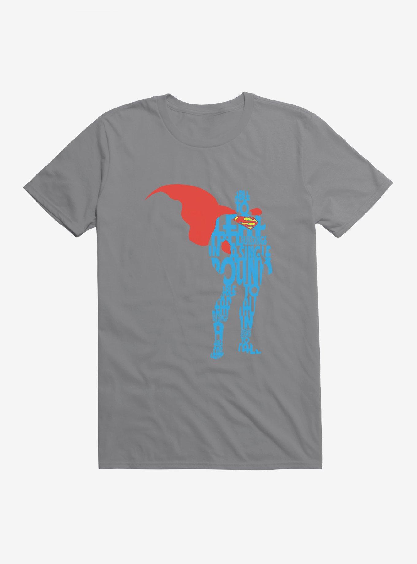 DC Comics Superman Comic Script Silhouette T-Shirt, , hi-res