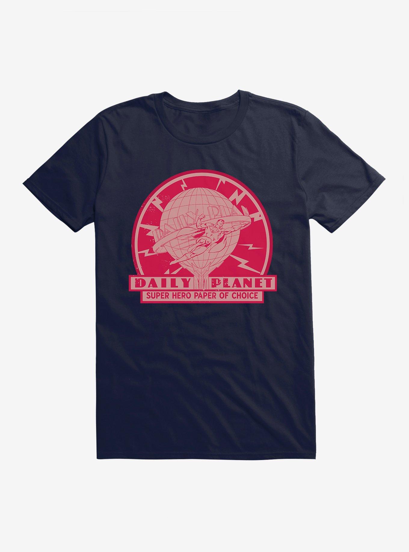 DC Comics Superman Daily Planet T-Shirt, NAVY, hi-res