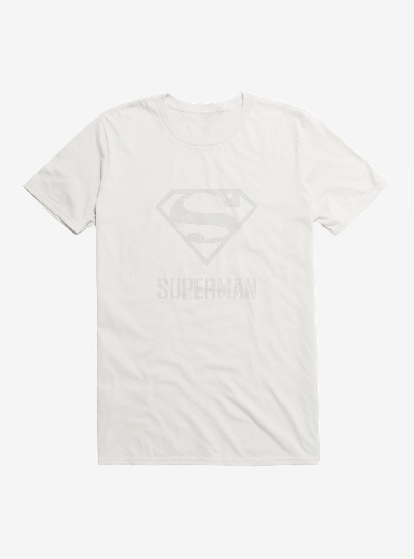 DC Comics Superman Grayscale Logo T-Shirt, , hi-res