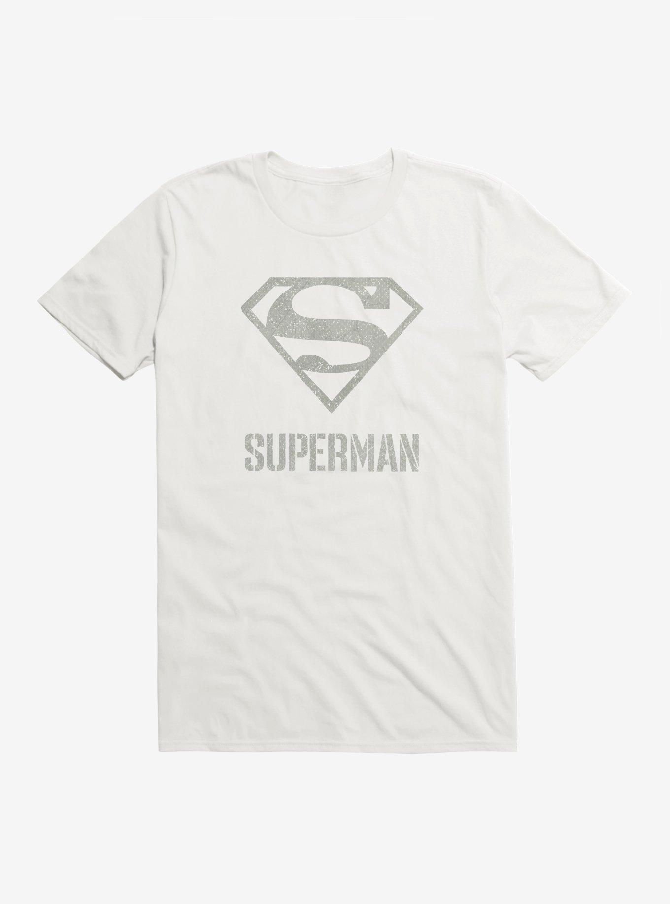 DC Comics Superman Grayscale Logo T-Shirt, , hi-res