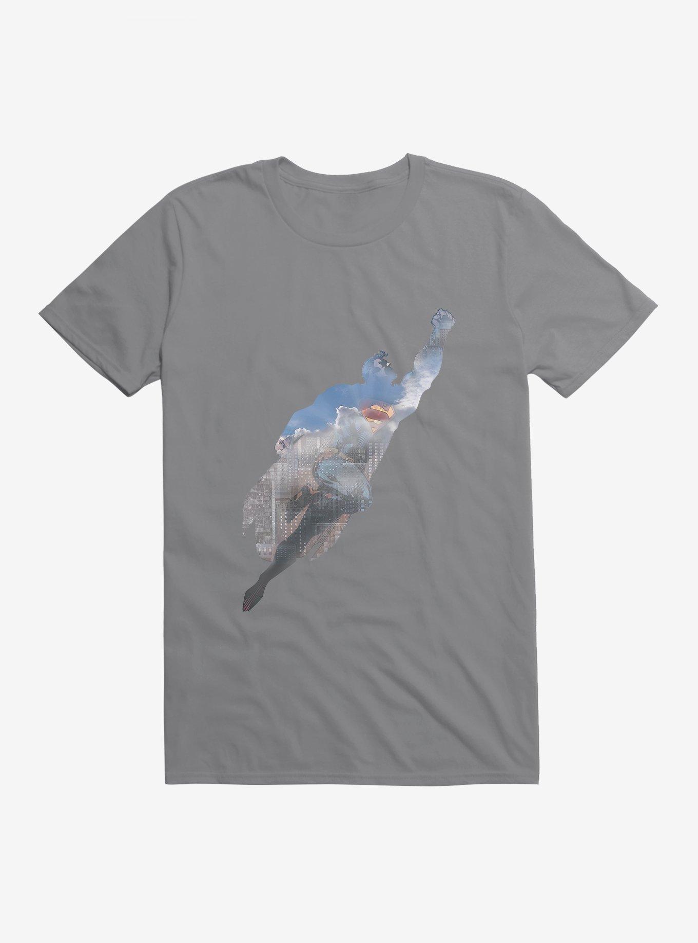 DC Comics Superman Hero Flight T-Shirt, STORM GREY, hi-res