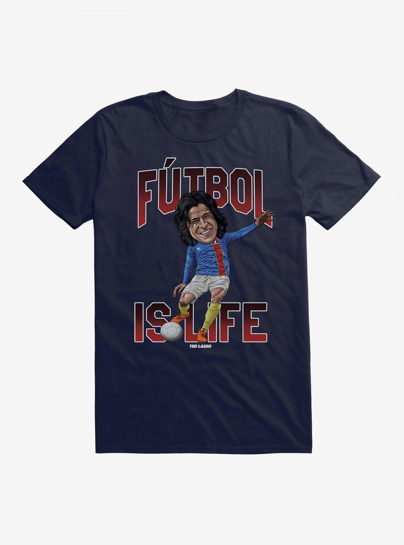 Ted Lasso Dani Rojas Futbol Is Life T-Shirt, NAVY, hi-res