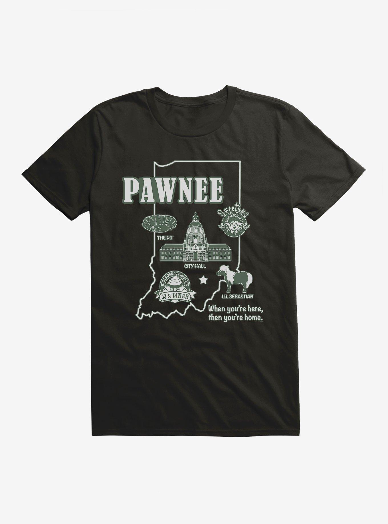 Parks And Recreation Pawnee Map T-Shirt