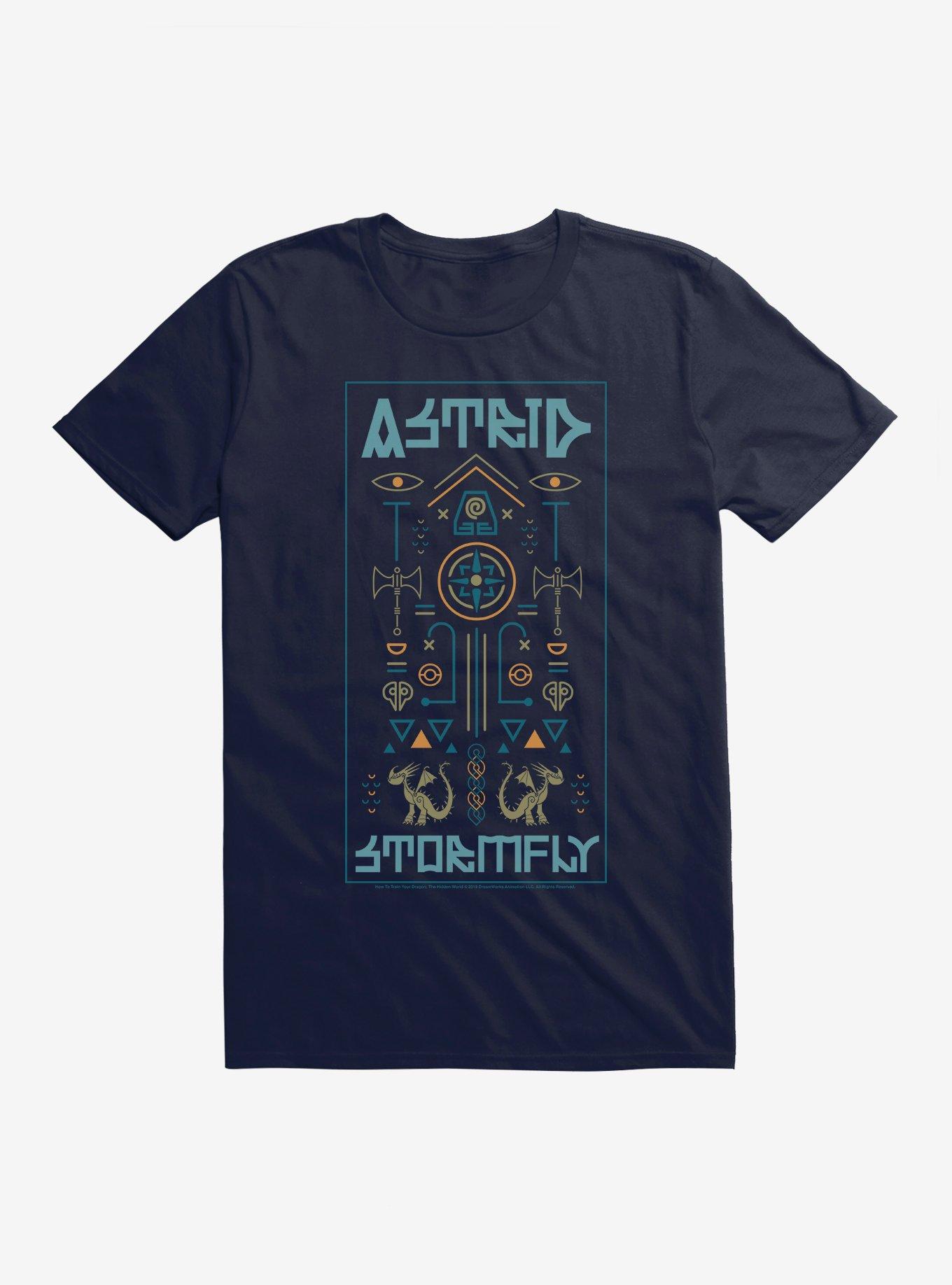 How To Train Your Dragon Astrid Stormfly T-Shirt, NAVY, hi-res