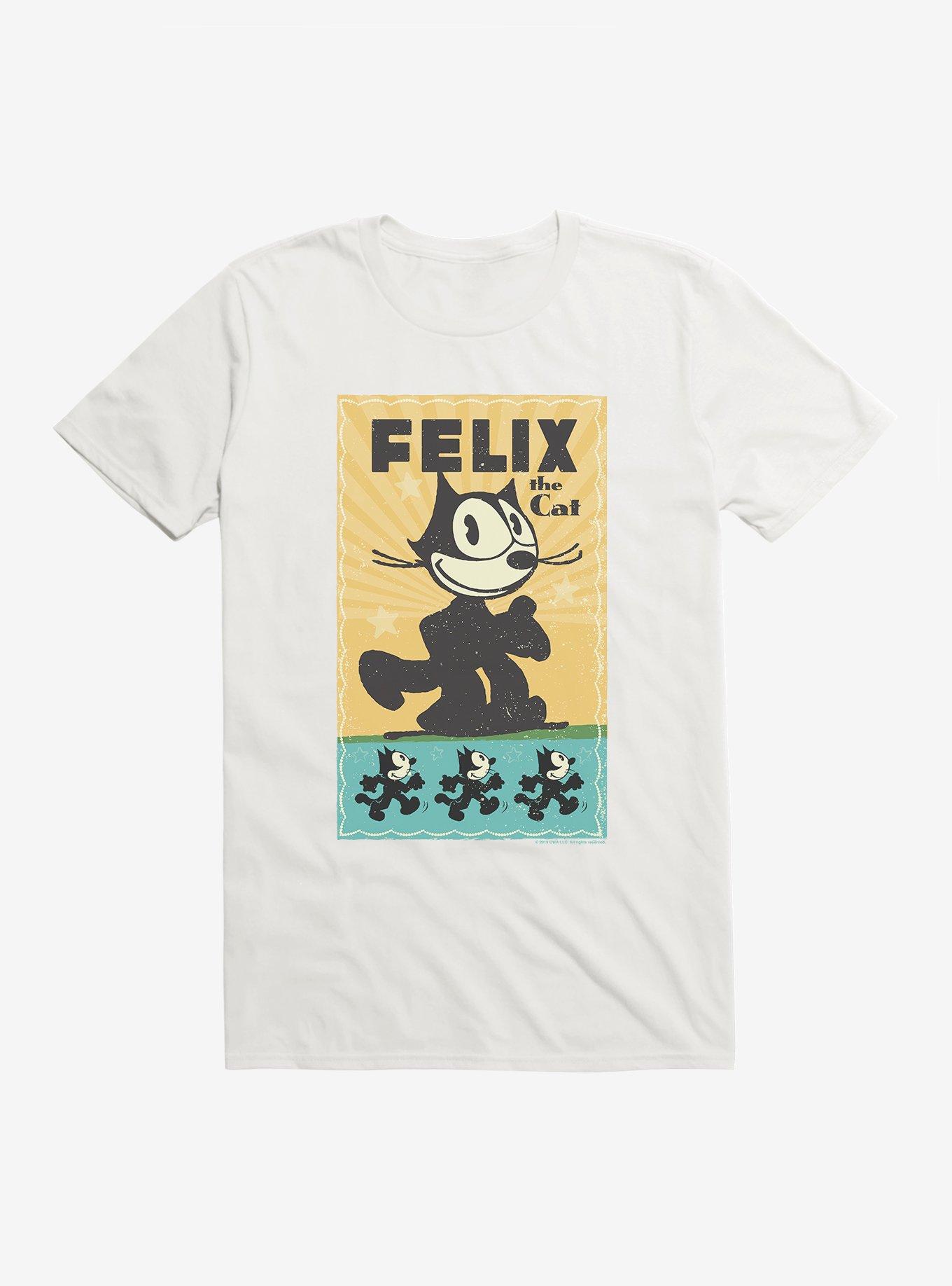 Felix The Cat Running Felix Poster T-Shirt, , hi-res
