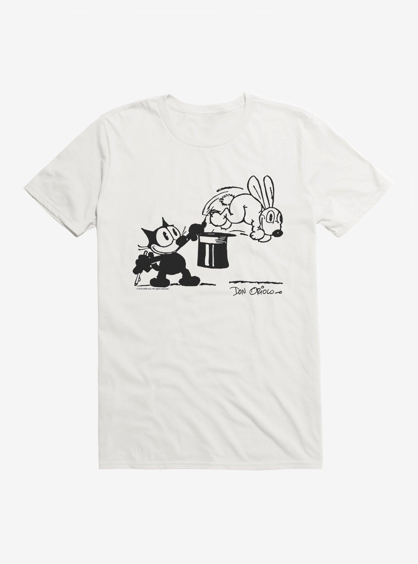Felix The Cat Bunny Hat Trick T-Shirt, WHITE, hi-res