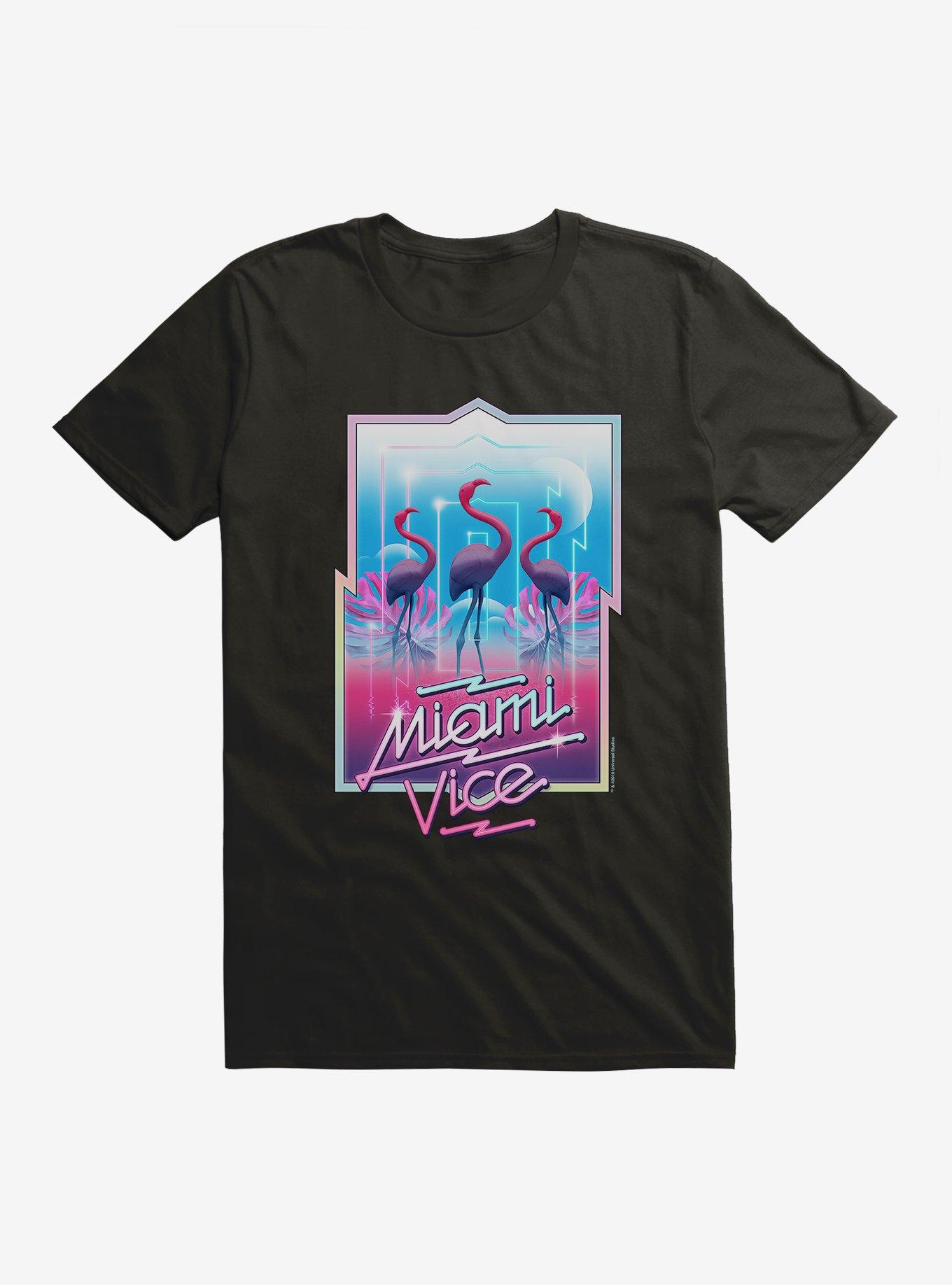 Miami Vice Bold Neon Lights T-Shirt, , hi-res