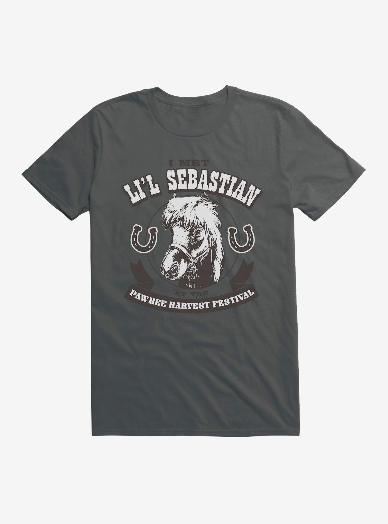 Parks And Recreation Li'l Sebastian T-Shirt, CHARCOAL, hi-res