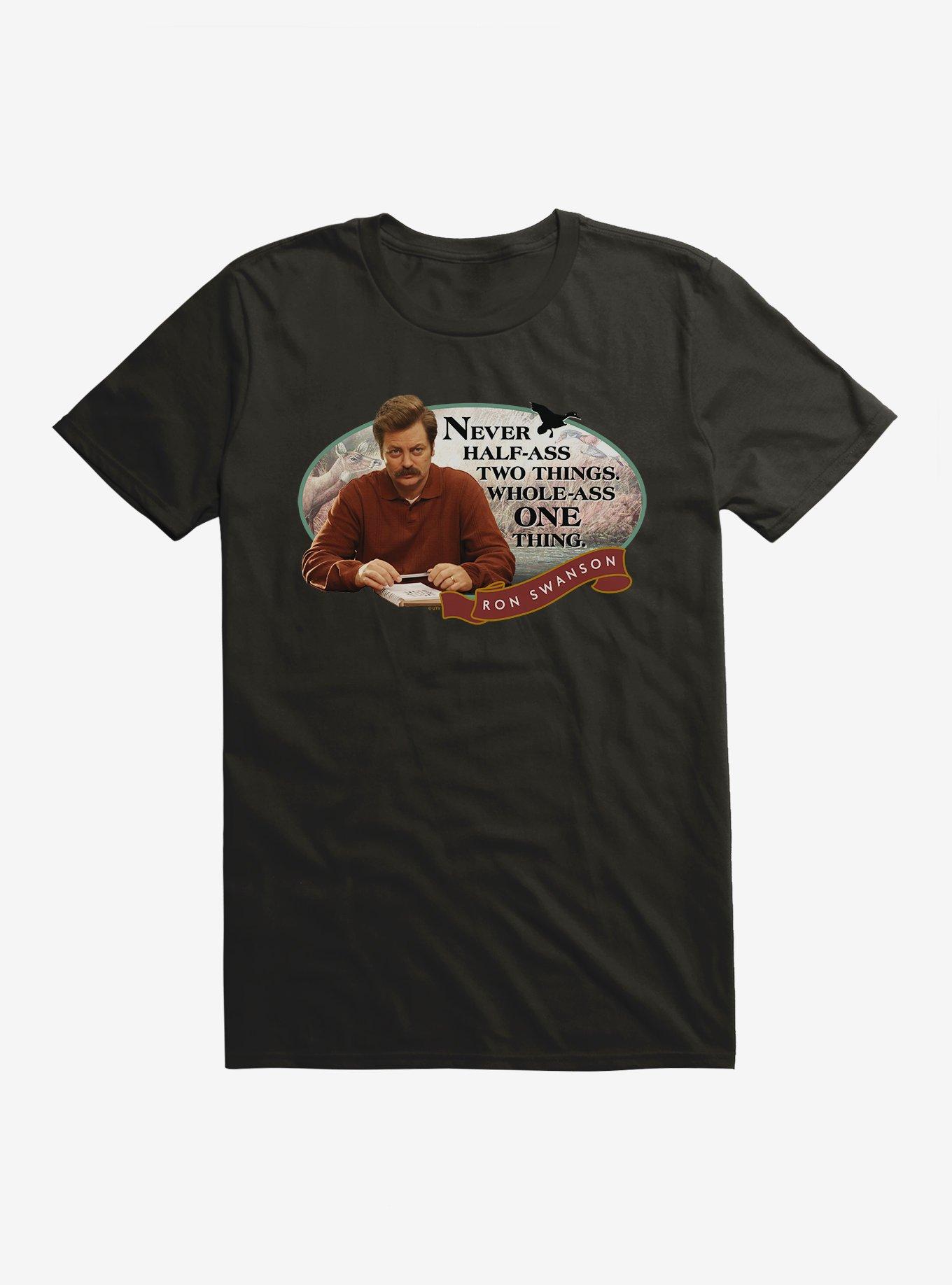 Parks And Recreation Whole-Ass One Thing T-Shirt, BLACK, hi-res