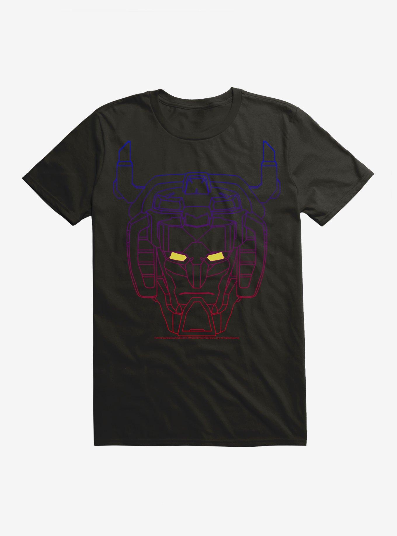 Voltron Head Line Sketch T-Shirt, BLACK, hi-res