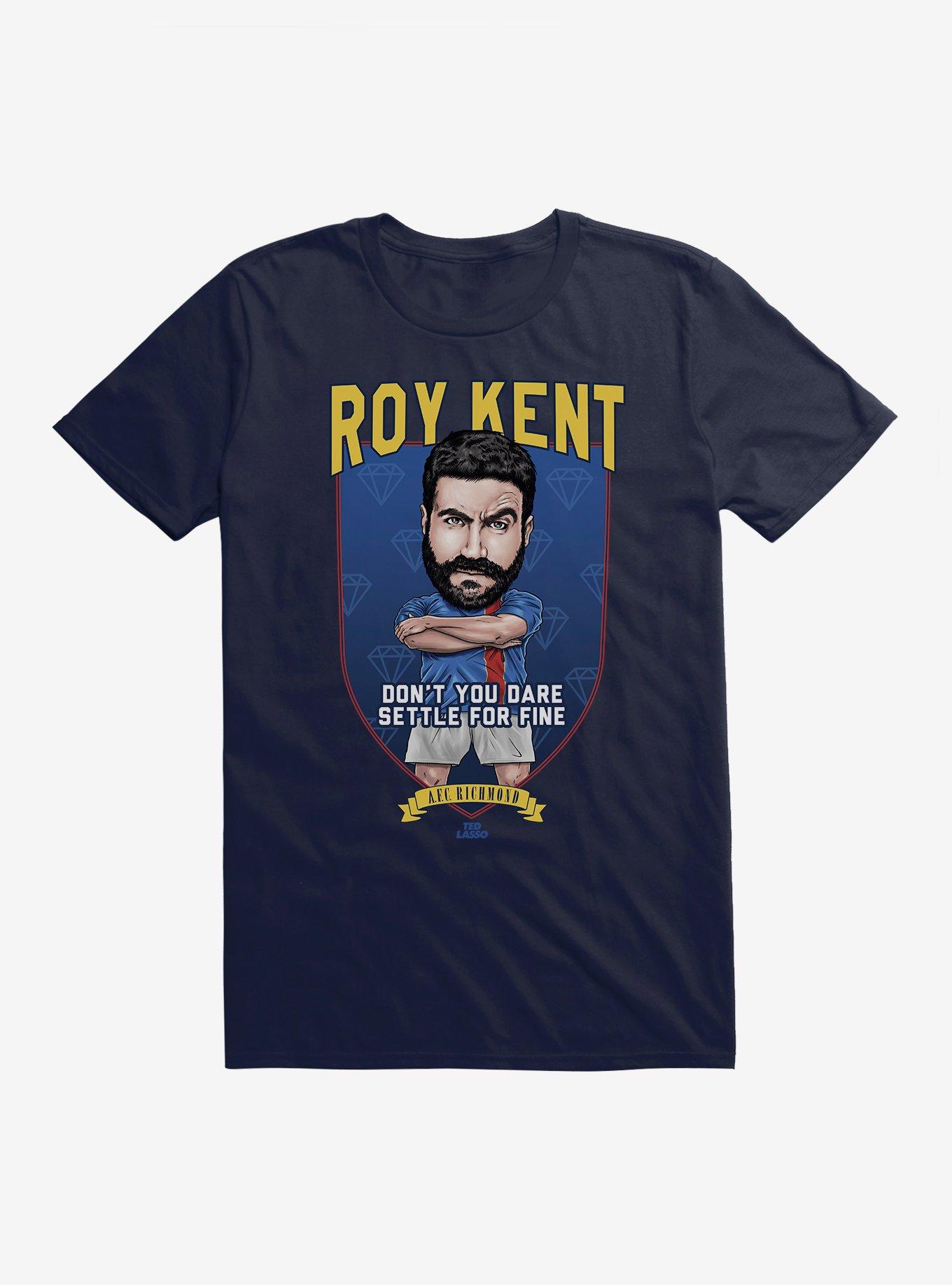 Ted Lasso Roy Kent Don't Settle T-Shirt, NAVY, hi-res