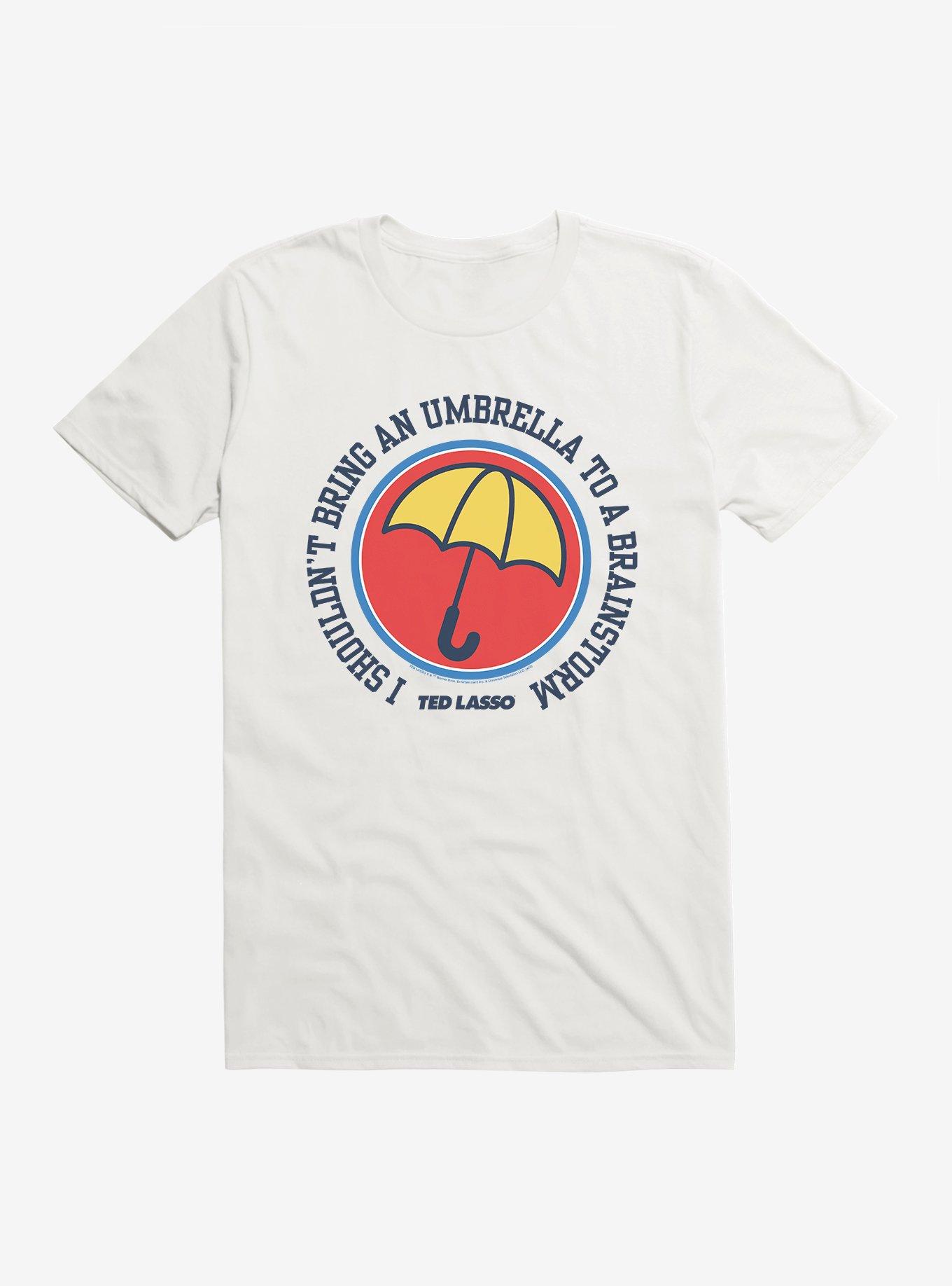 Ted Lasso Umbrella Brainstorm T-Shirt, WHITE, hi-res