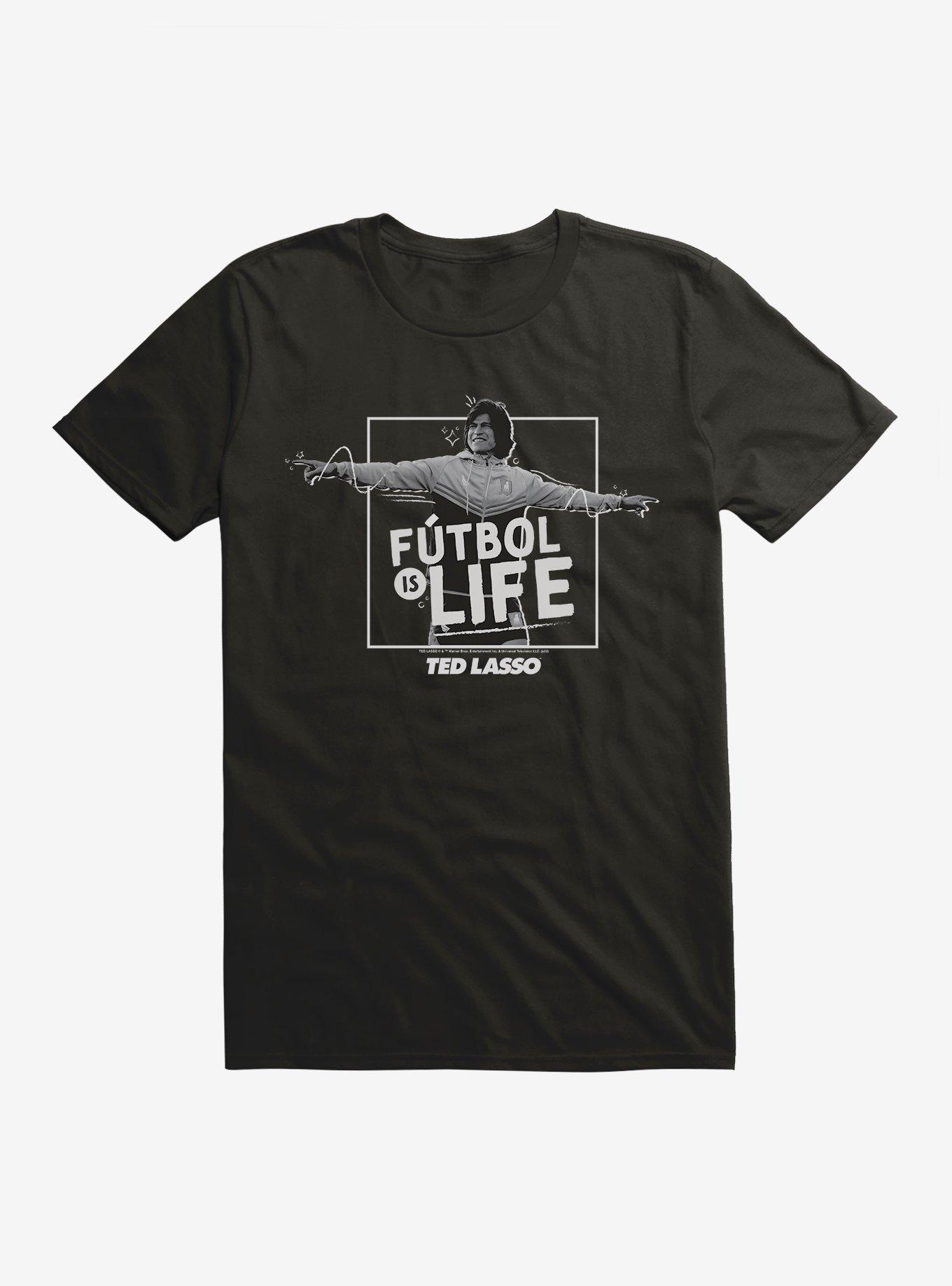 Ted Lasso Futbol Is Life T-Shirt, BLACK, hi-res