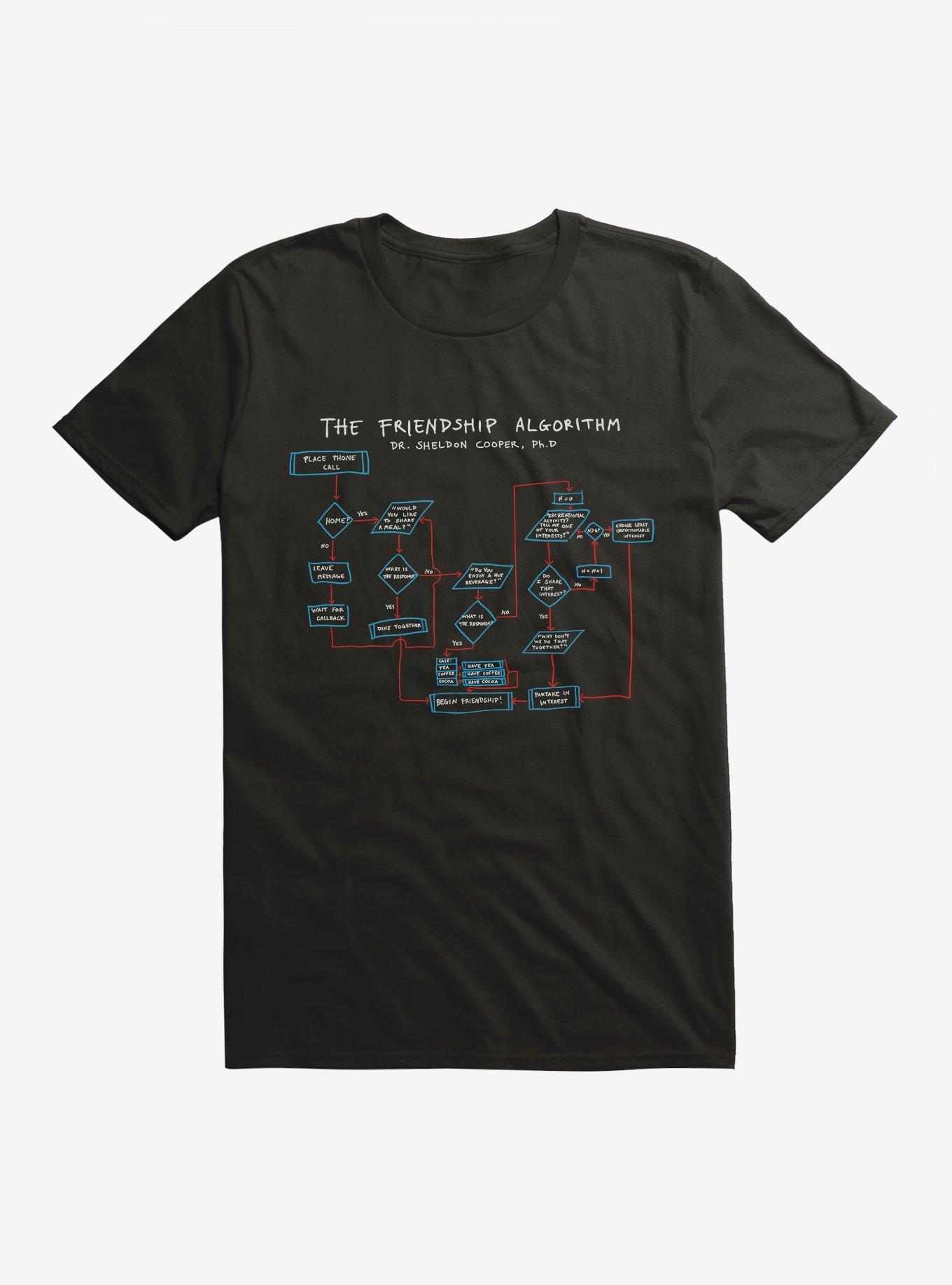 The Big Bang Theory Friendship Algorithm T-Shirt