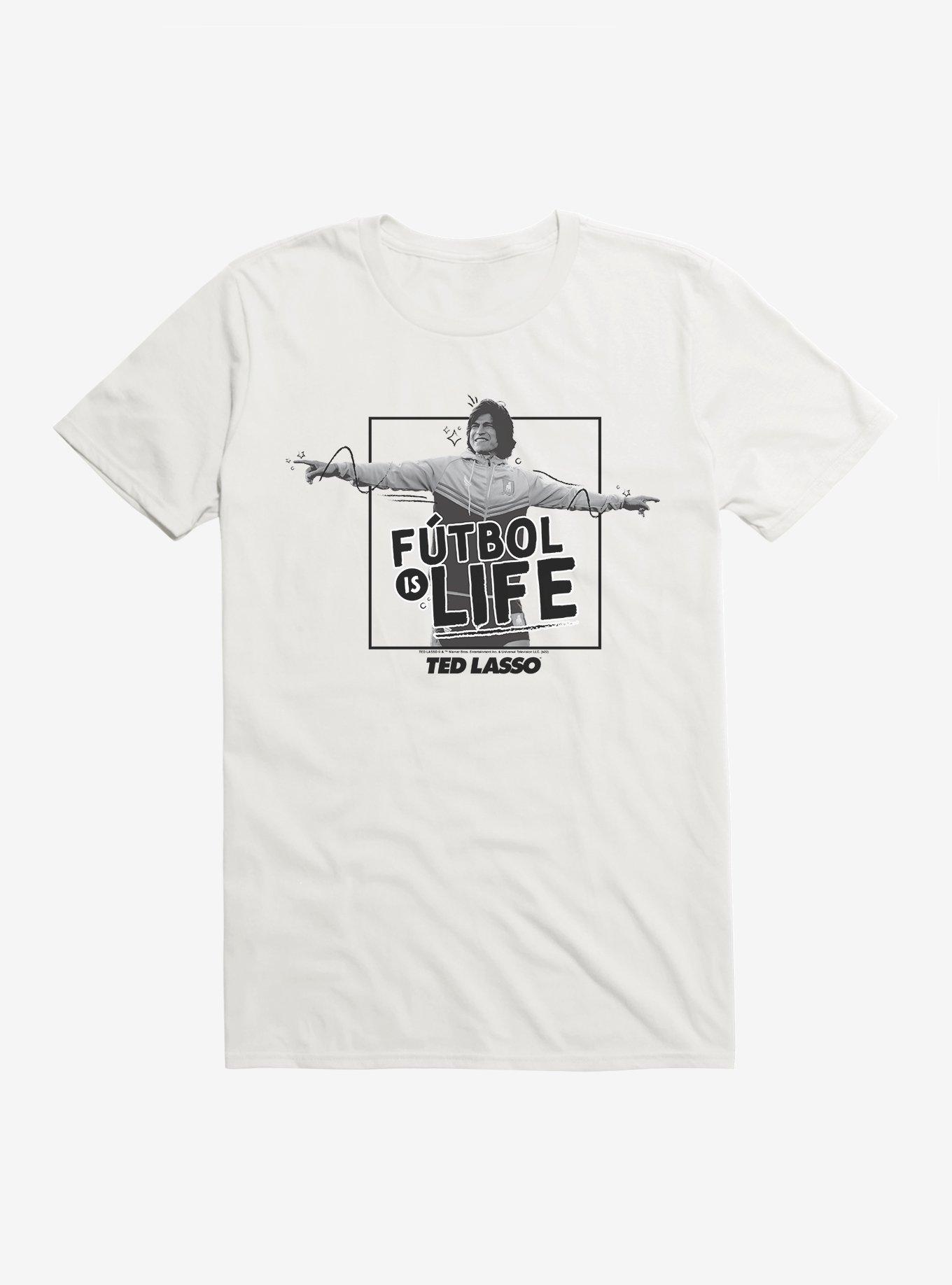 Ted Lasso Futbol Is Life T-Shirt, WHITE, hi-res