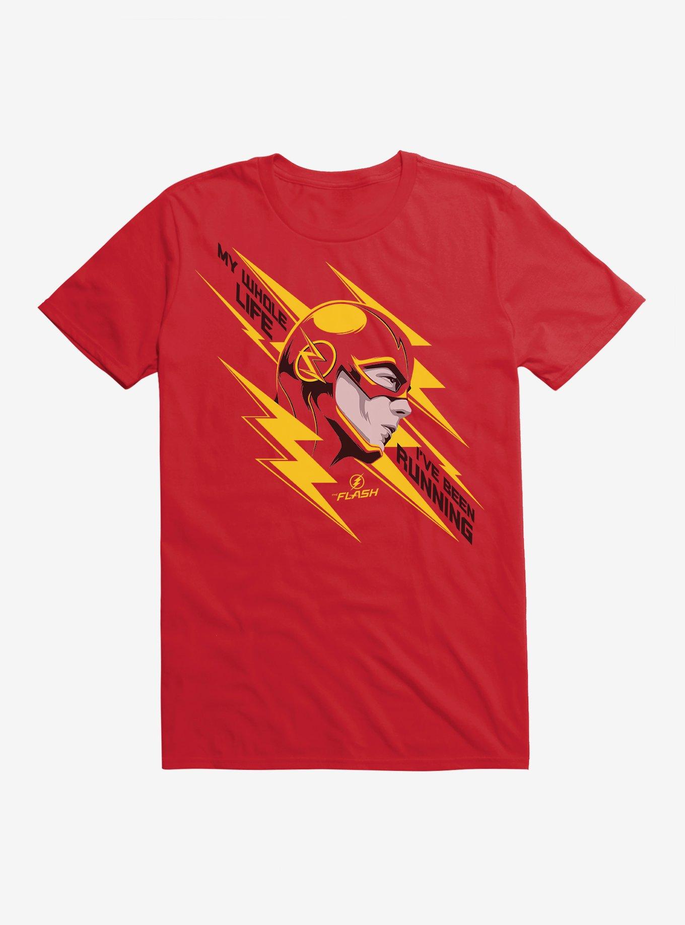 DC Comics The Flash Always Running T-Shirt, RED, hi-res