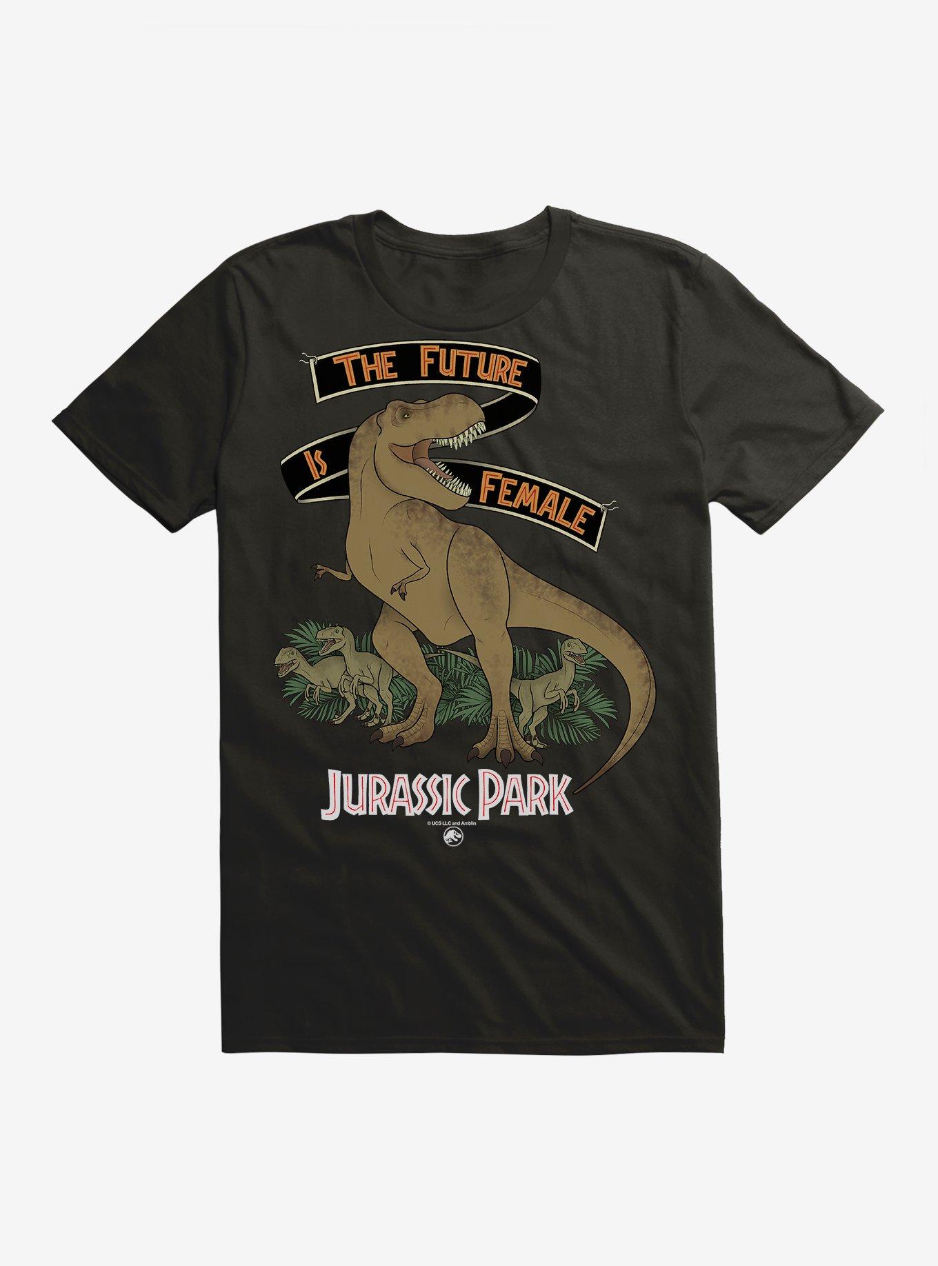 Jurassic Park The Future Is Female White T-Shirt