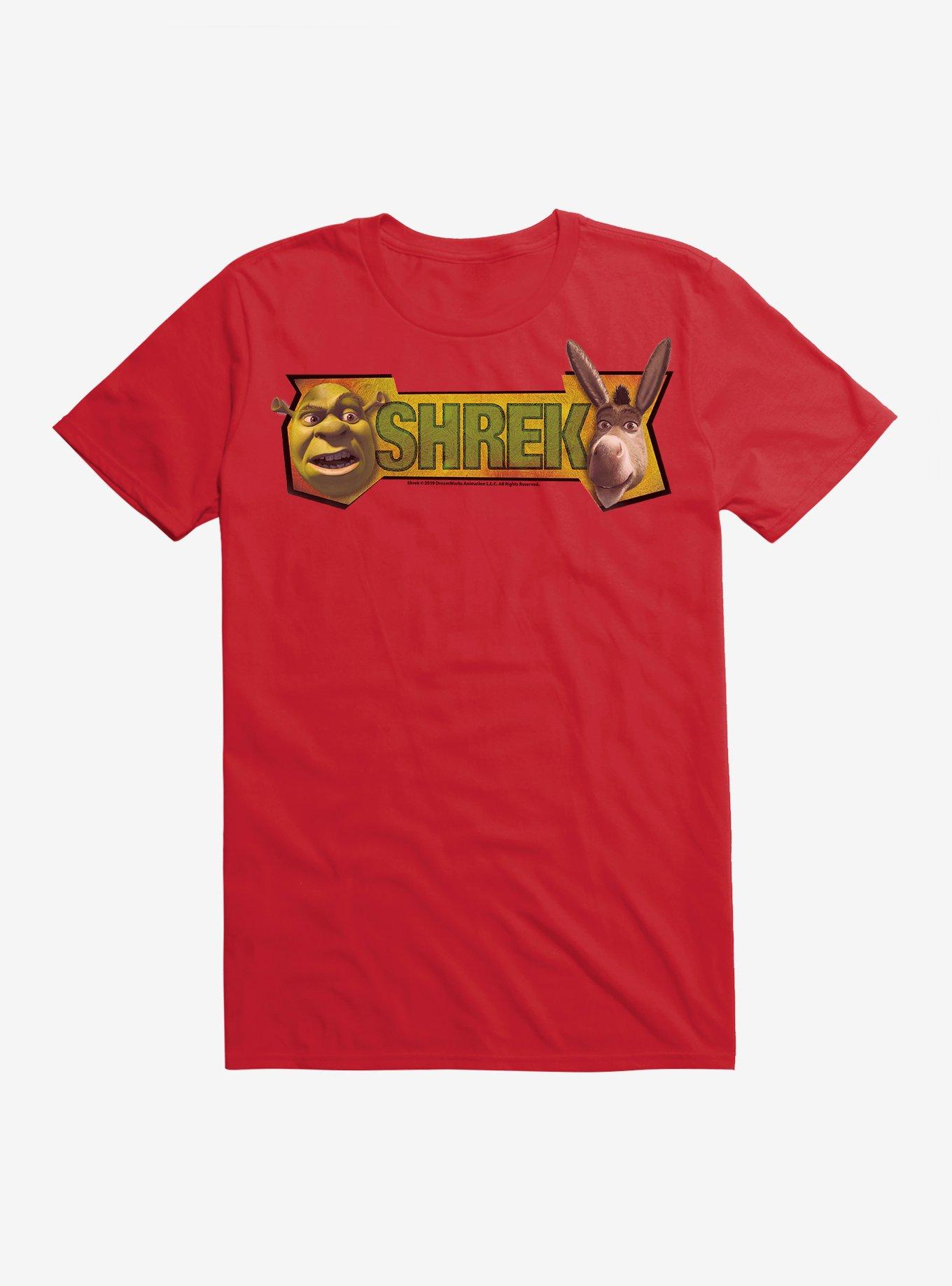 Shrek Shrek And Donkey Faces T-Shirt