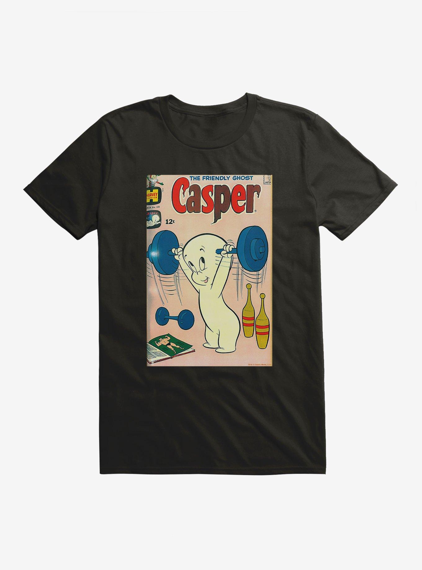 Casper The Friendly Ghost Weight Lifting T-Shirt