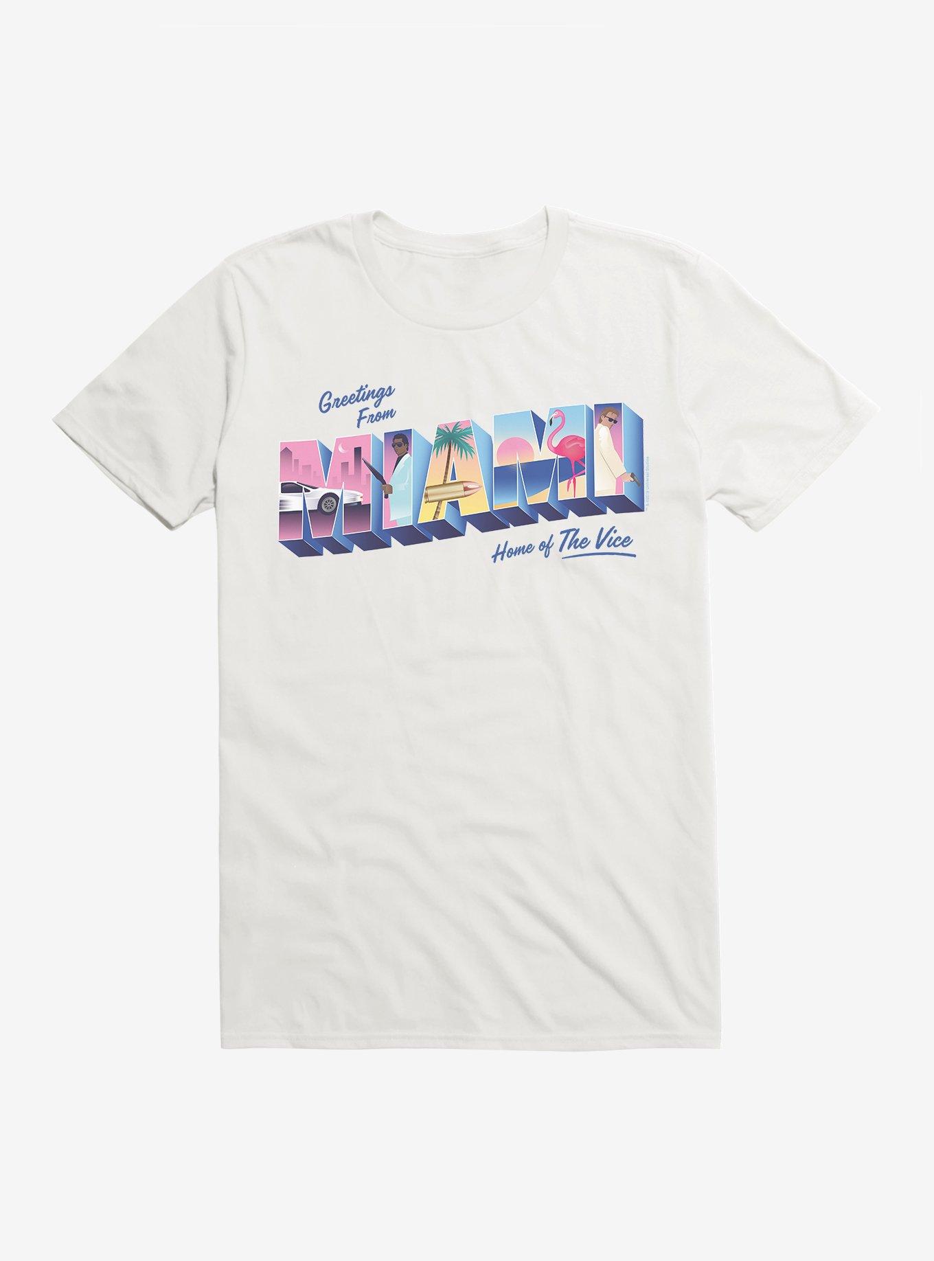 Miami Vice Greetings From Miami T-Shirt, , hi-res