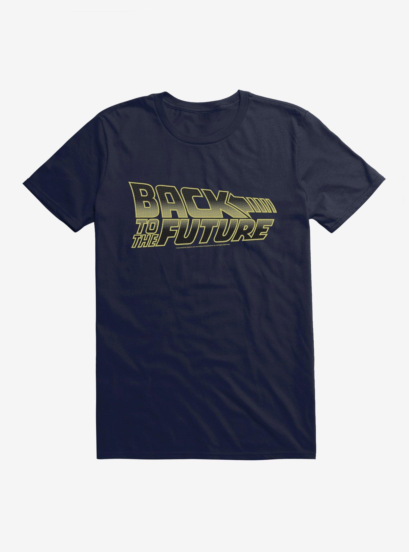 Back To The Future Bold Yellow Script T-Shirt