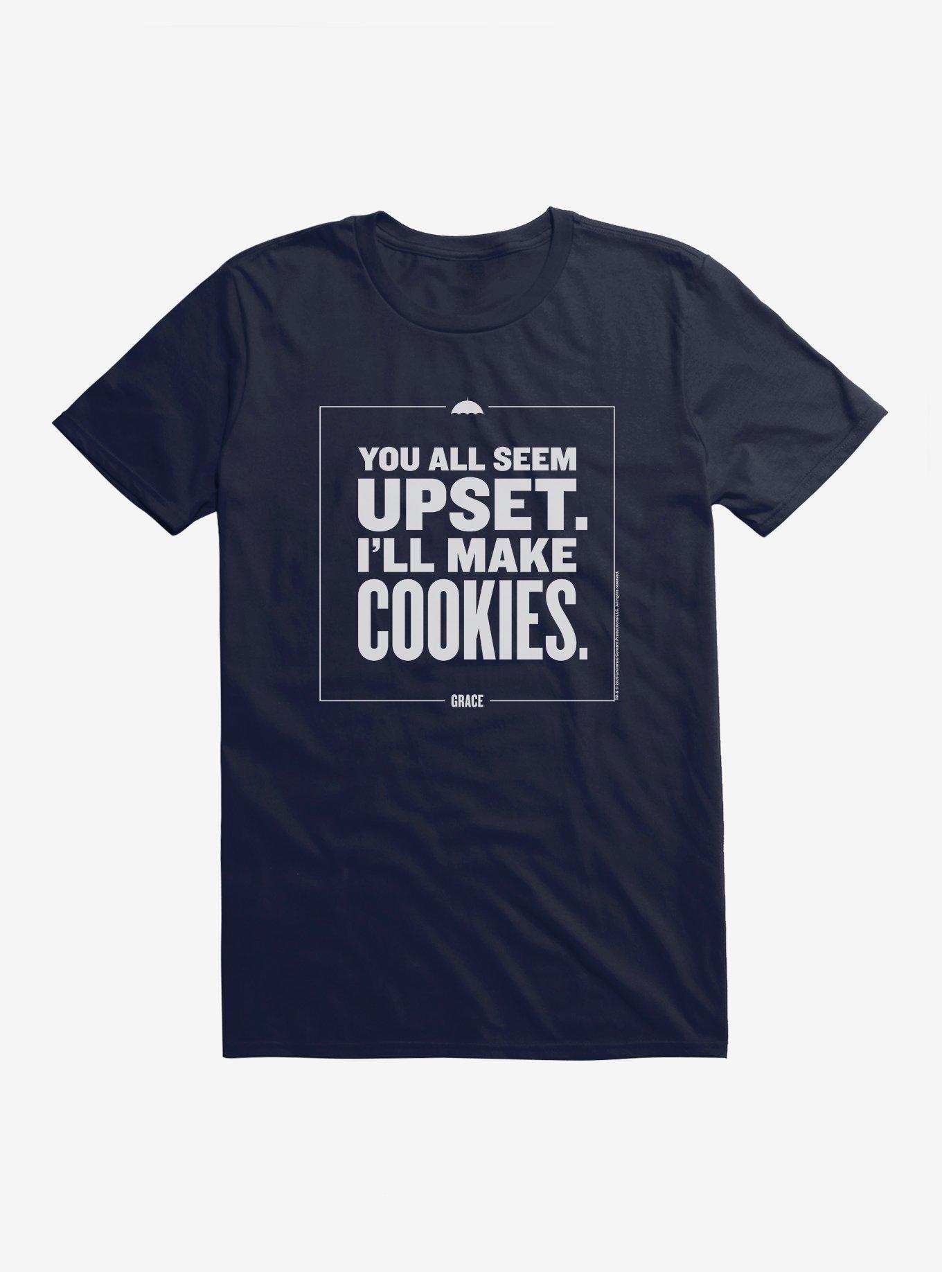 The Umbrella Academy Cookies Are Life T-Shirt, NAVY, hi-res