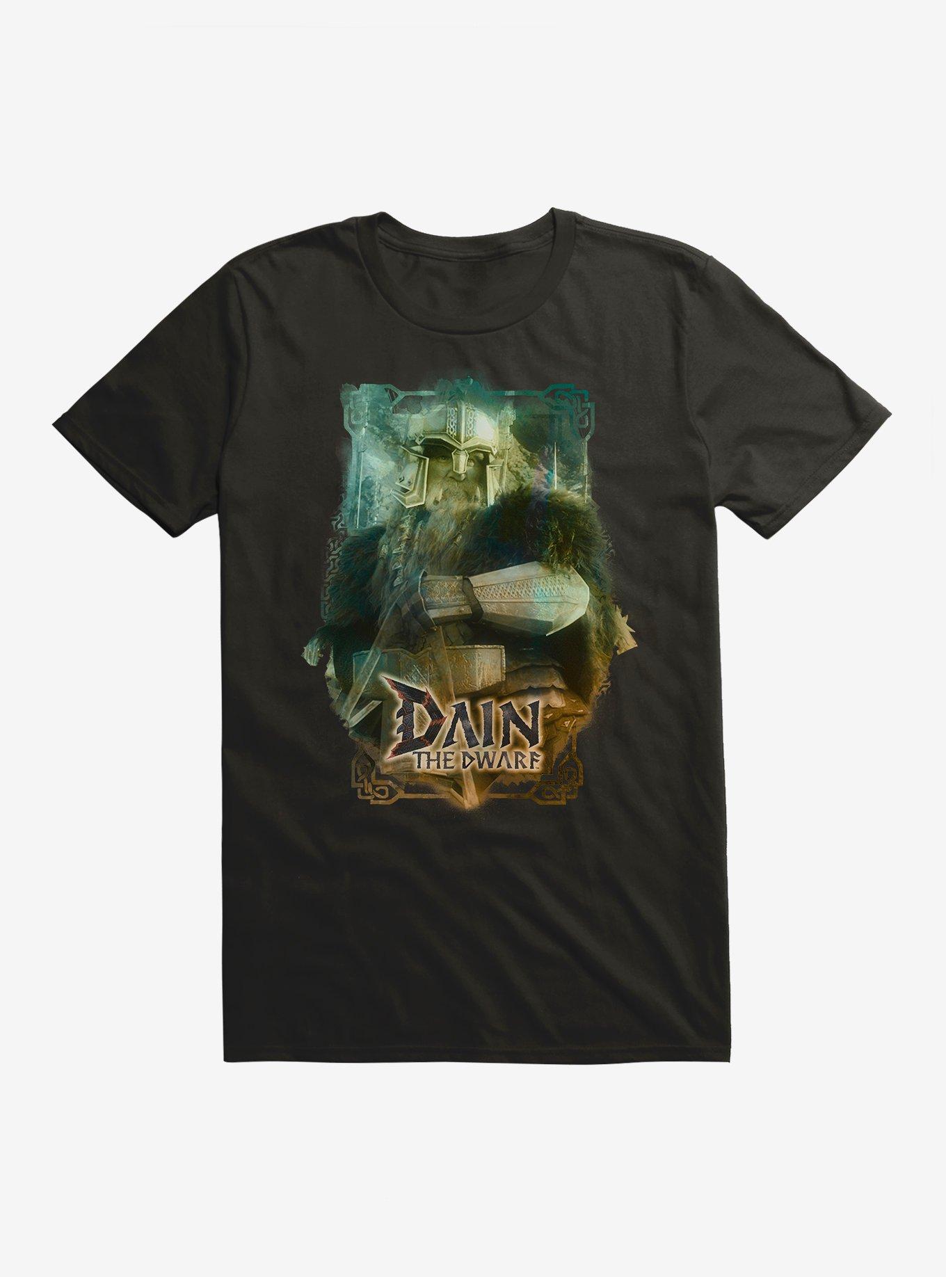 The Hobbit: The Battle Of The Five Armies Dain The Dwarf T-Shirt, BLACK, hi-res