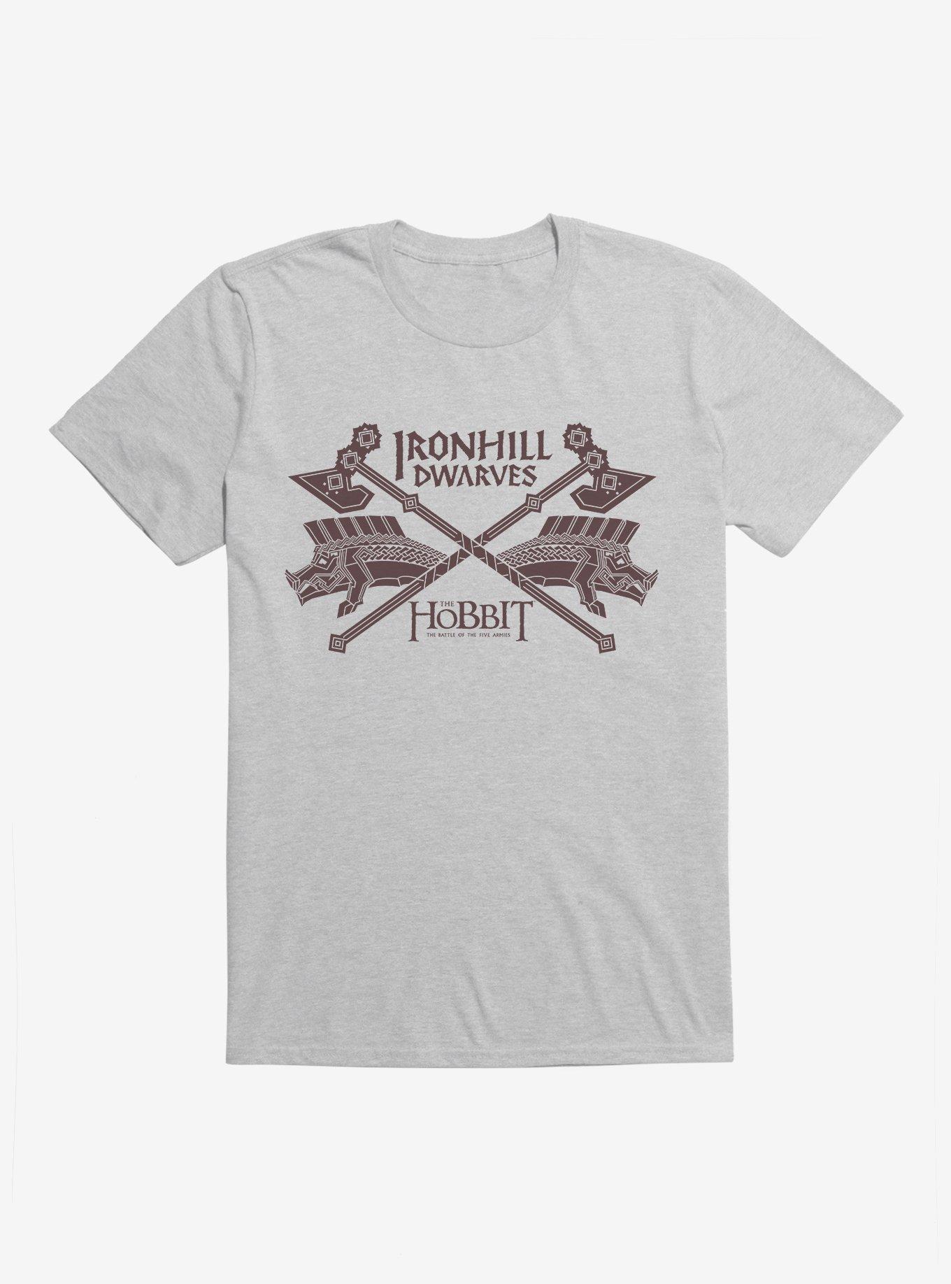 The Hobbit: The Battle Of The Five Armies Iron Hill Dwarves T-Shirt, HEATHER GREY, hi-res