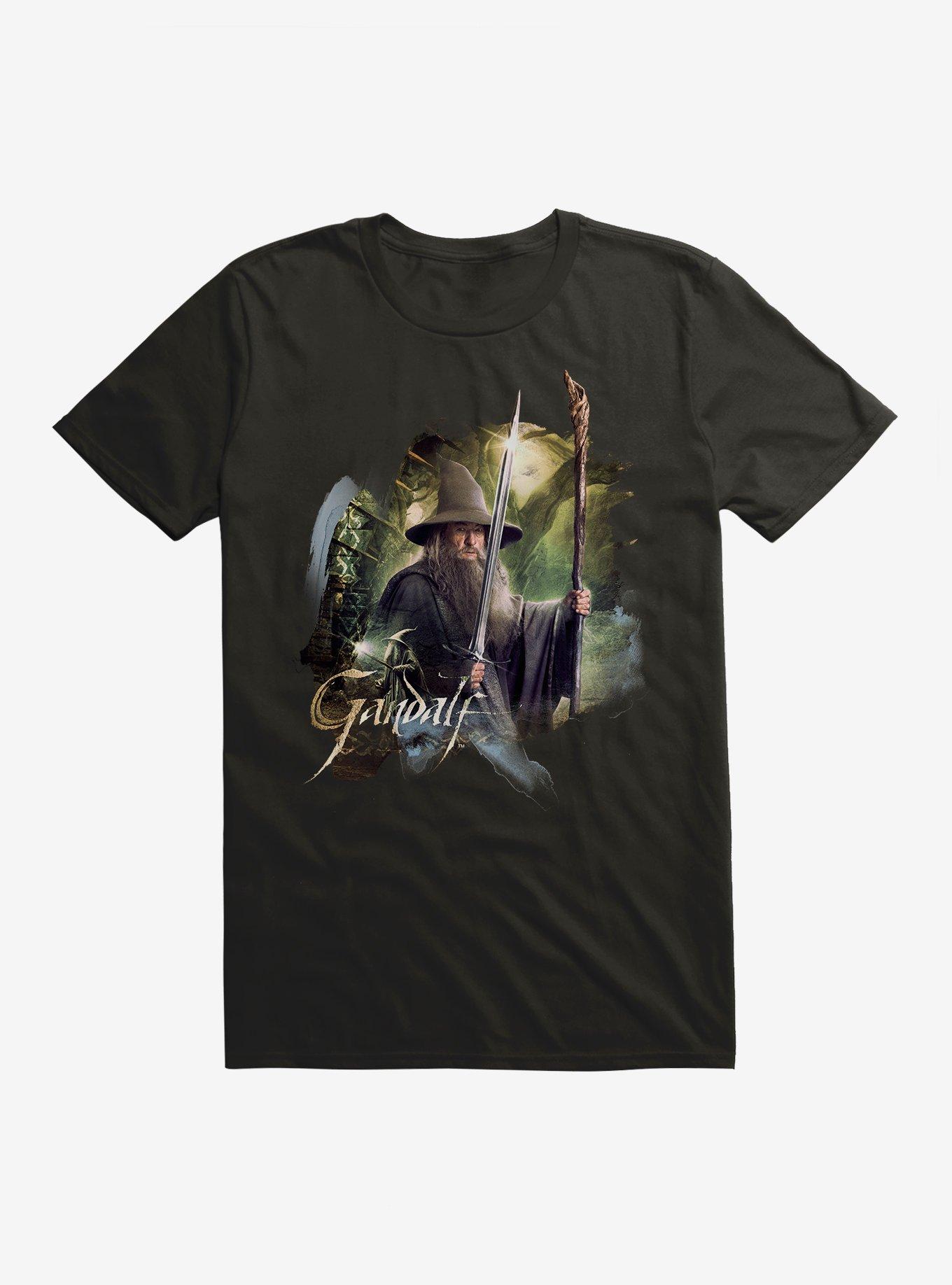 The Hobbit: The Desolation Of Smaug Gandalf T-Shirt, BLACK, hi-res