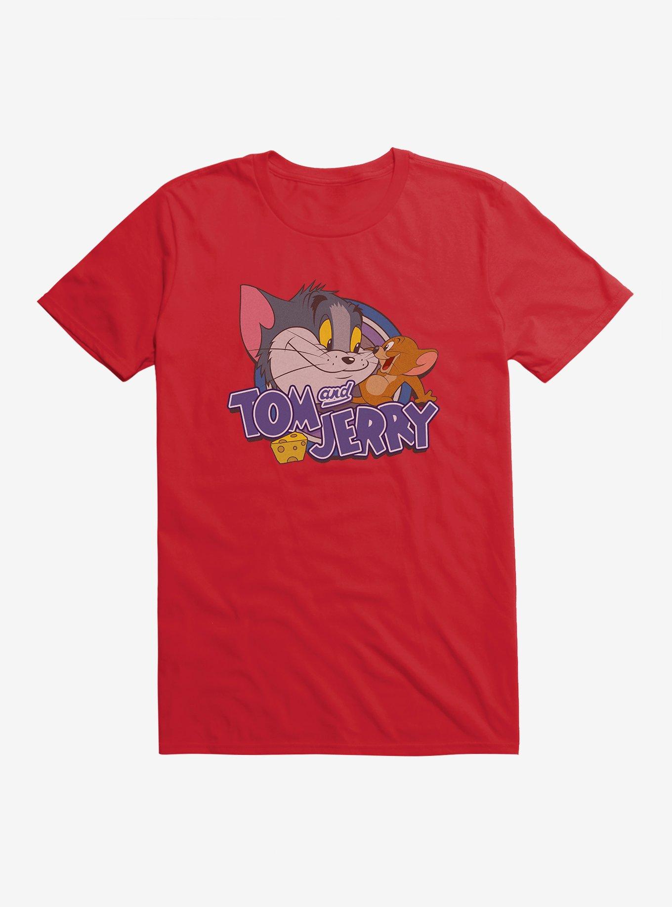 Tom And Jerry Friends And Foes T-Shirt, RED, hi-res