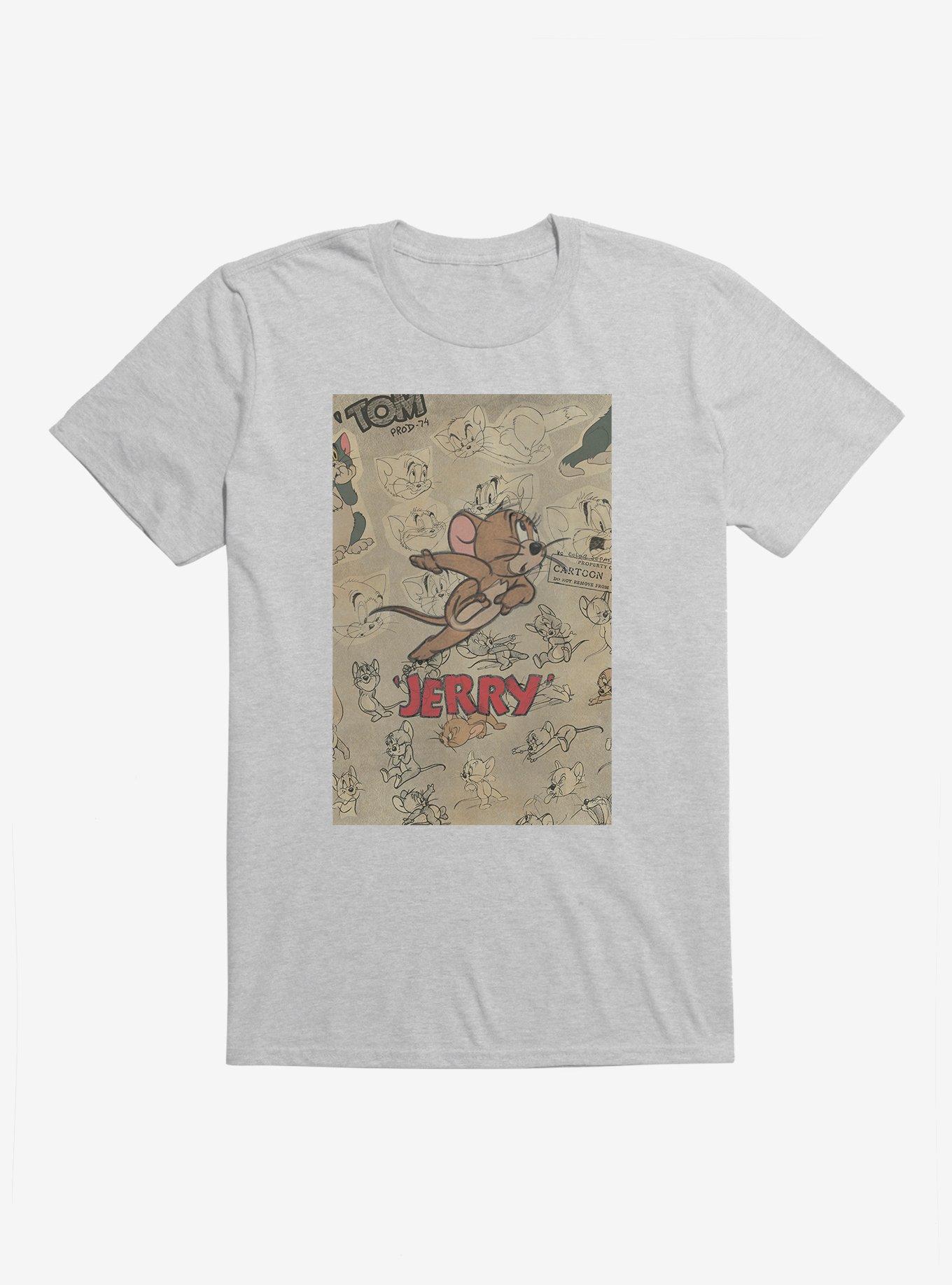 Tom And Jerry Jerry Mouse Sketch T-Shirt