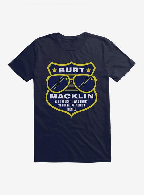Parks And Recreation Burt Macklin Badge T-Shirt - BLUE | Hot Topic
