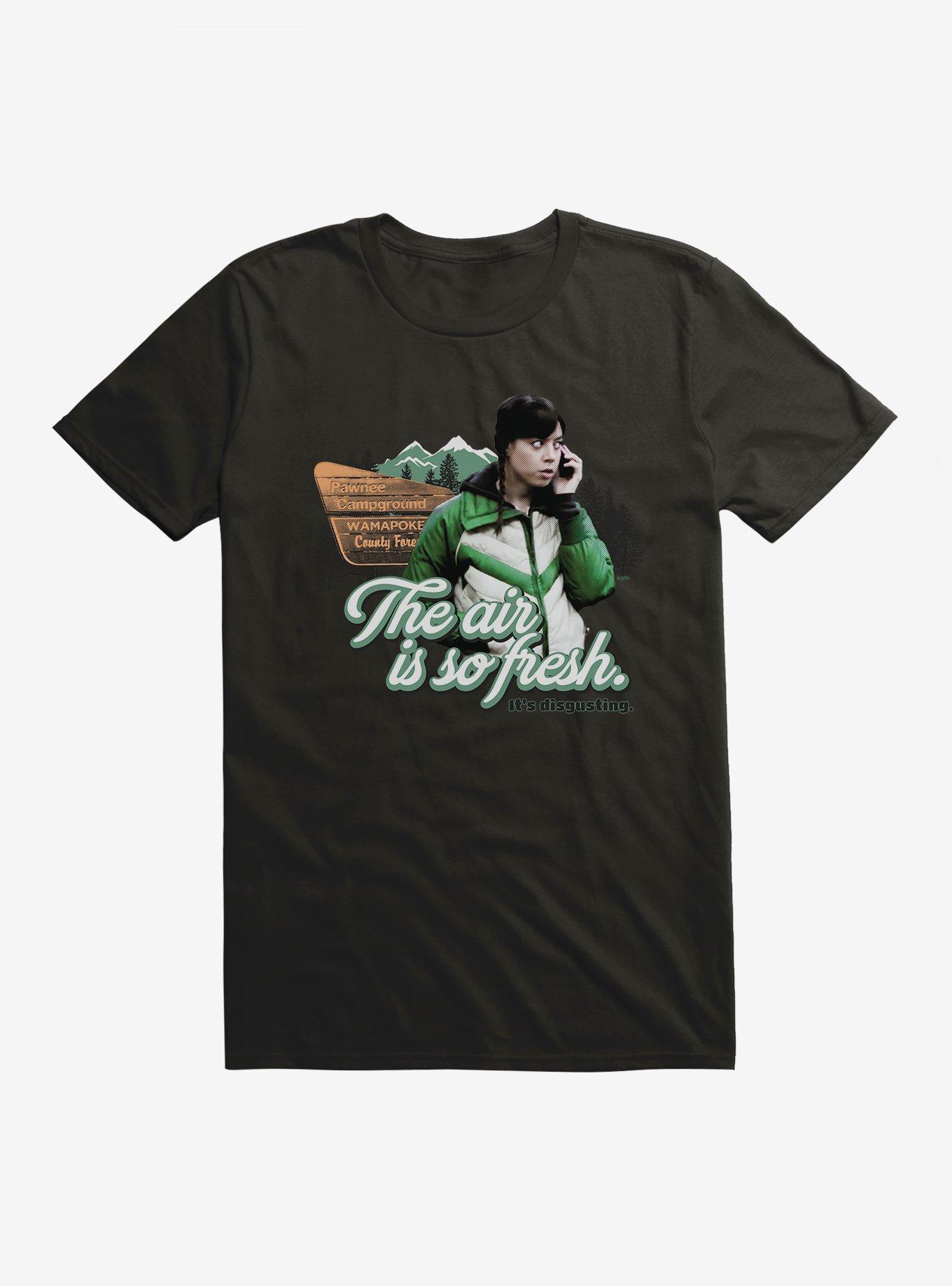 Parks And Recreation Fresh Air Disgusting T-Shirt, BLACK, hi-res