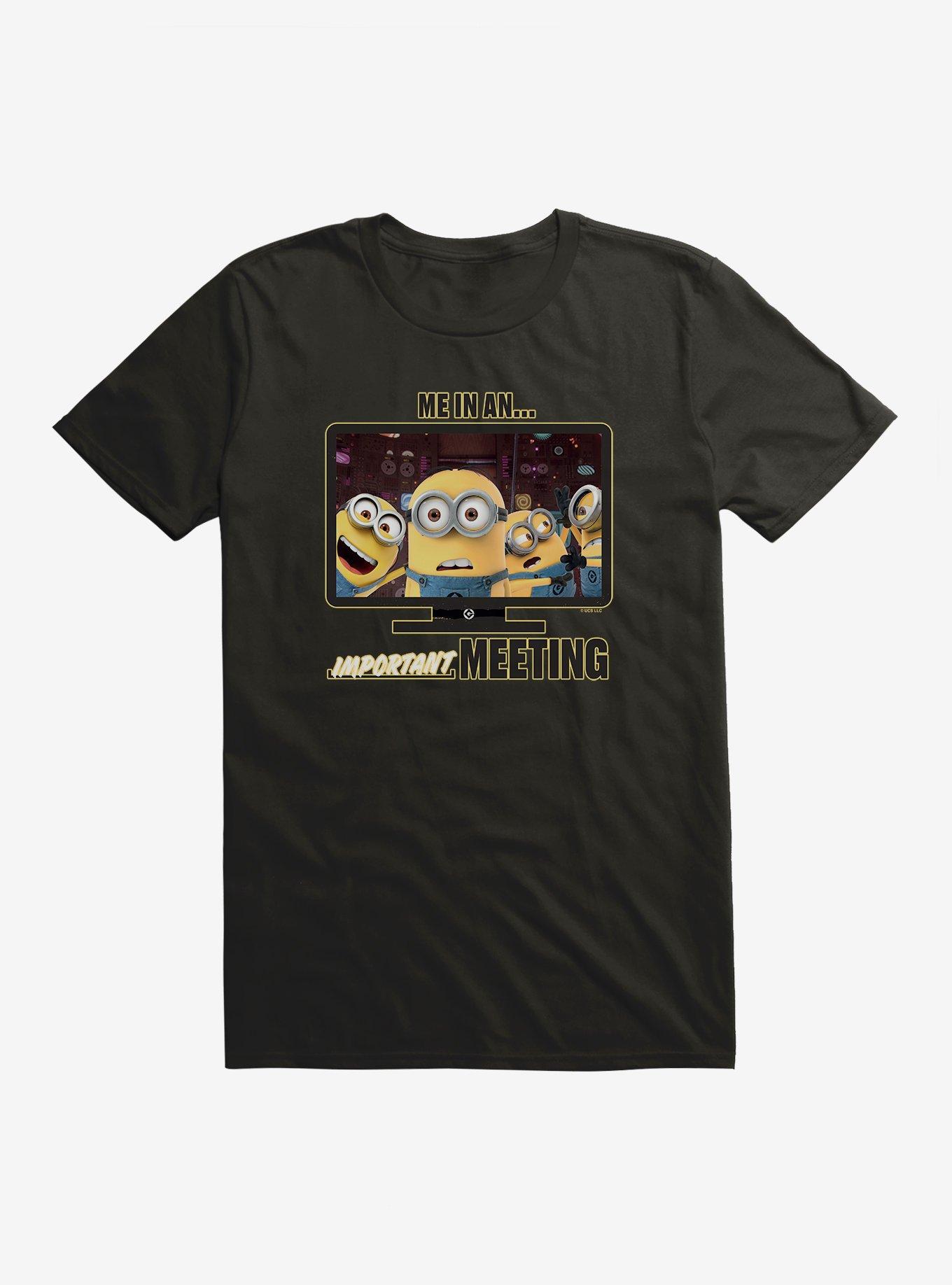 Minions Me In An Important Meeting T-Shirt, , hi-res