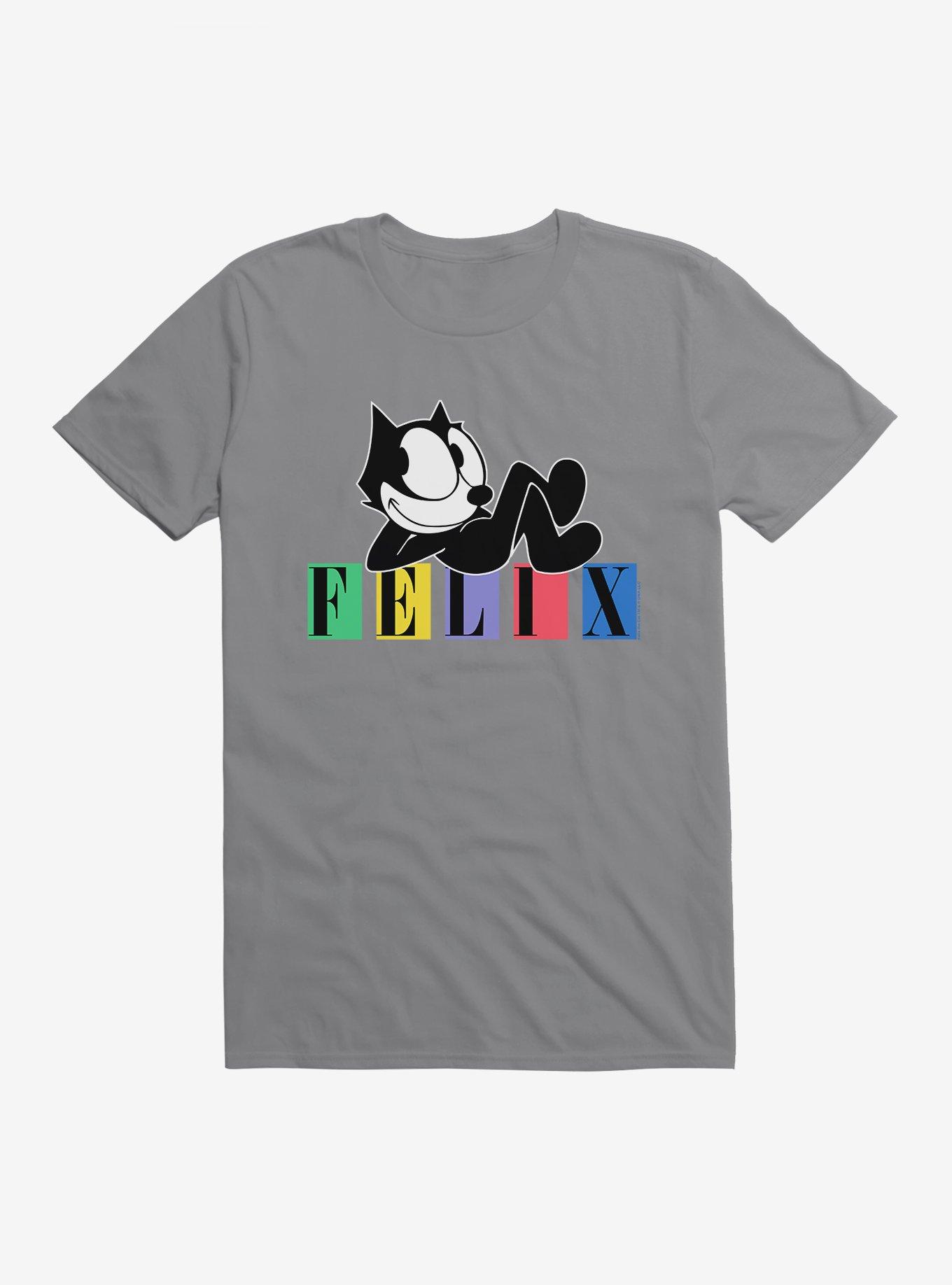 Felix The Cat Laid Back Felix T-Shirt, STORM GREY, hi-res