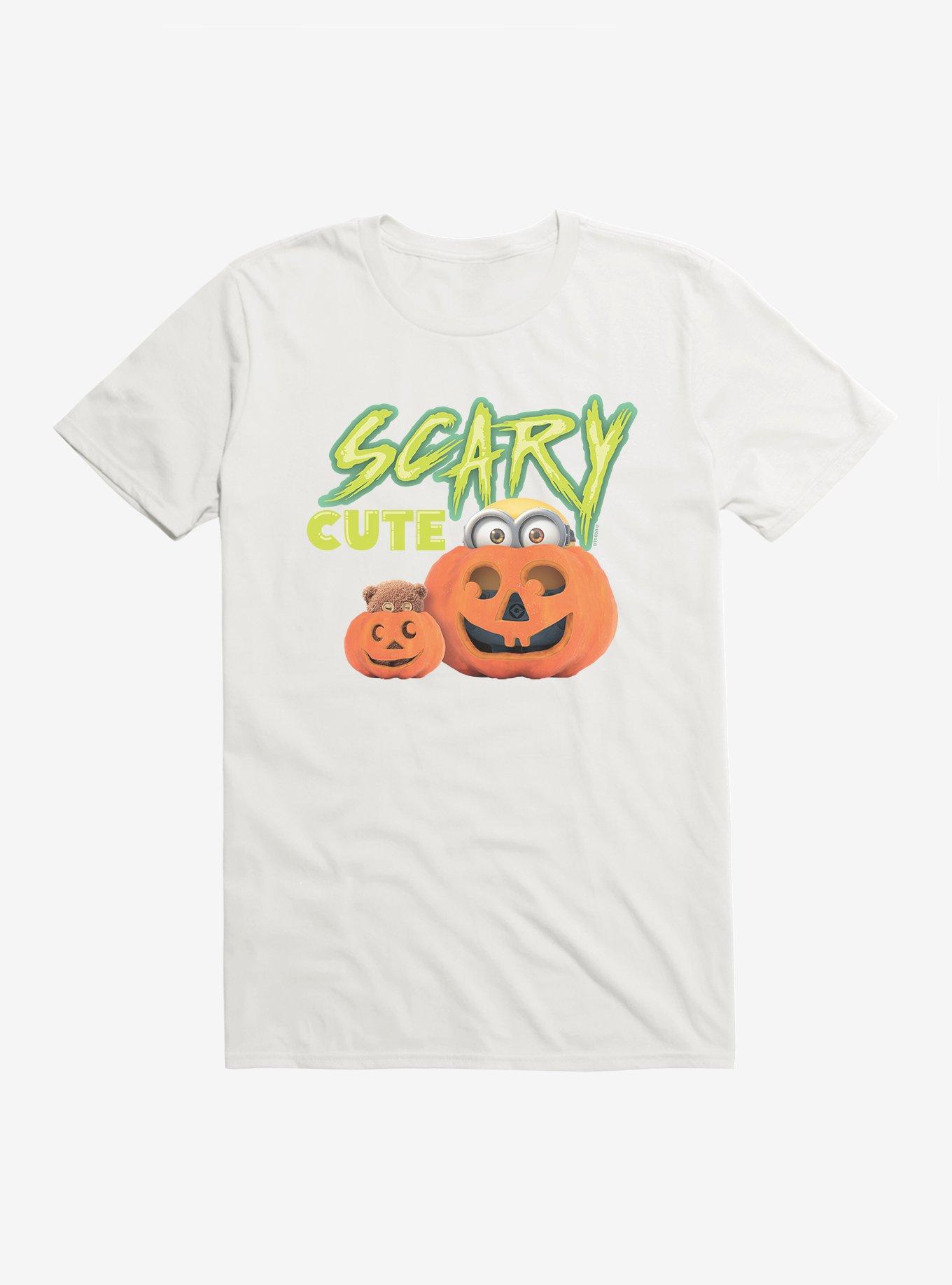 Minions Scary Cute T-Shirt, WHITE, hi-res