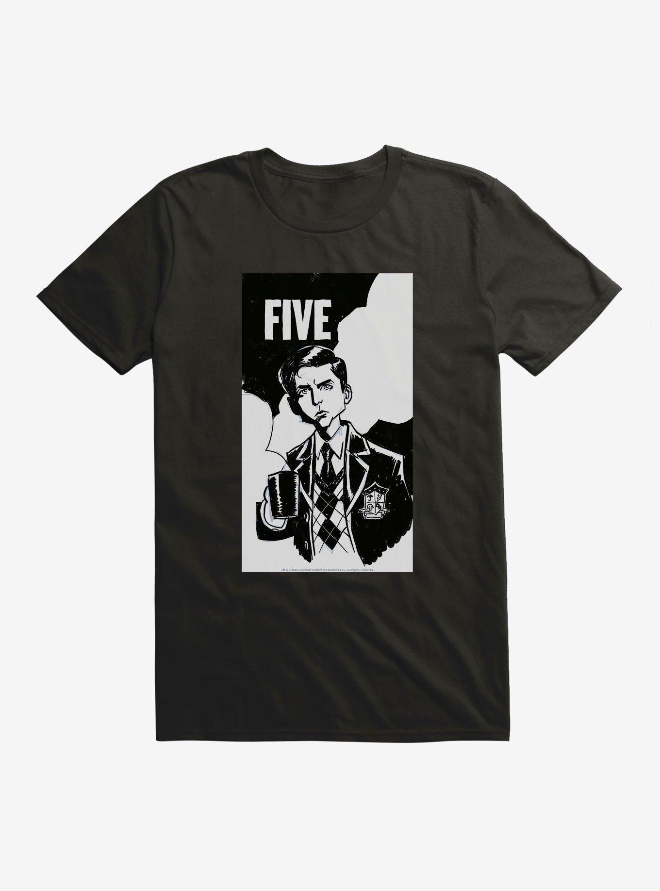 The Umbrella Academy Monochrome Five T-Shirt