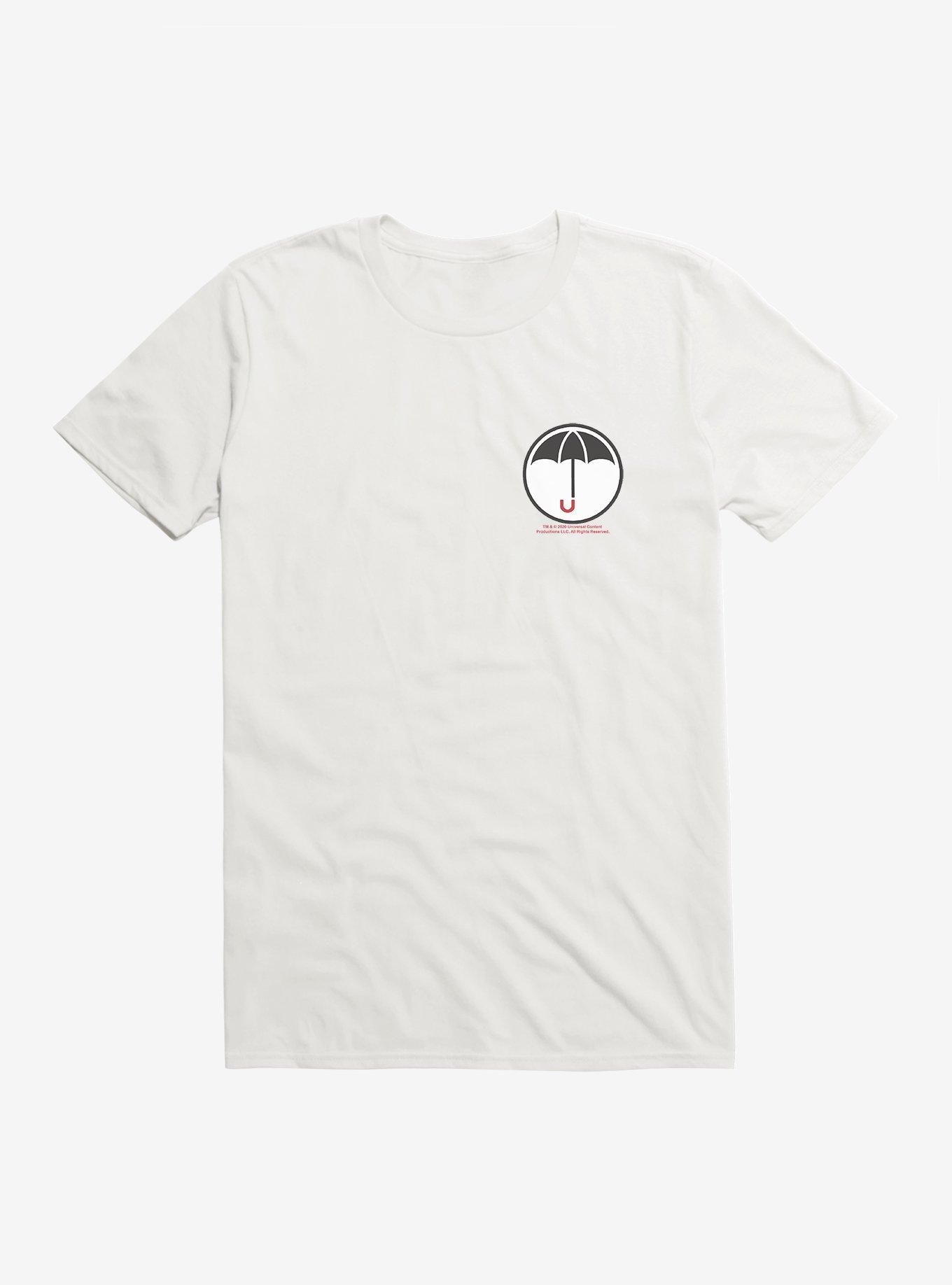 The Umbrella Academy Umbrella Emblem T-Shirt, WHITE, hi-res