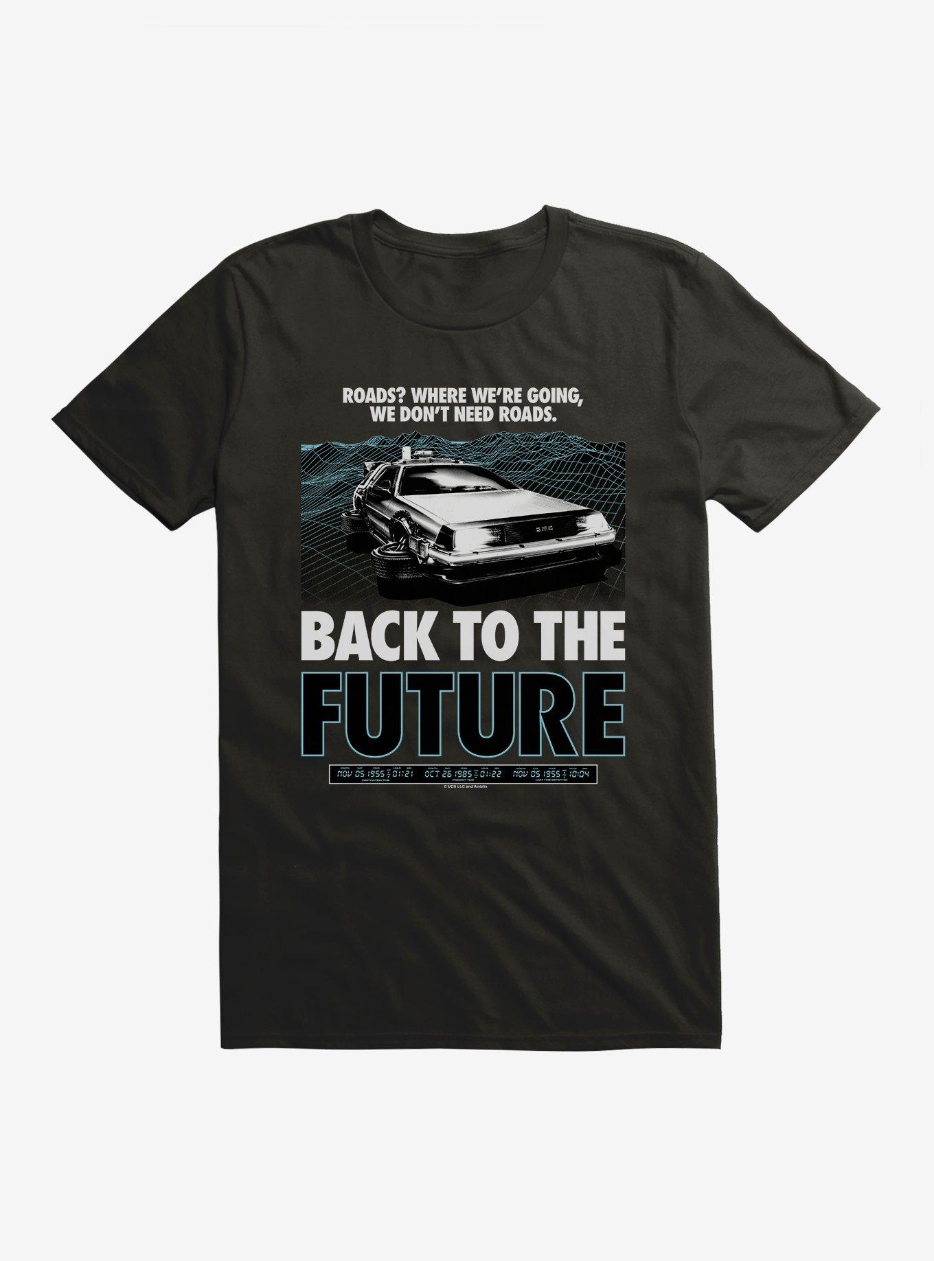 Back To The Future No Roads T-shirt, , hi-res