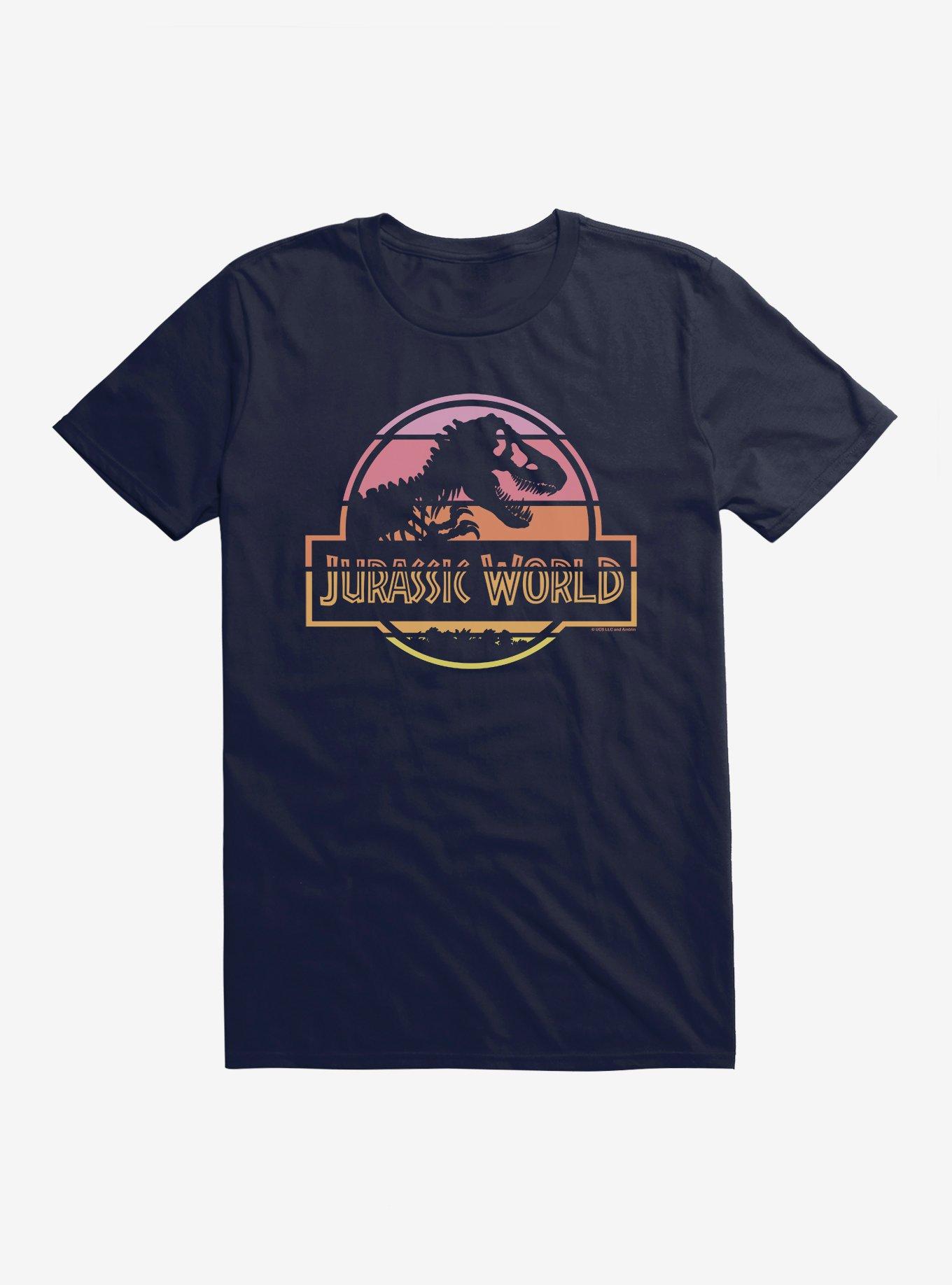 Jurassic World Pastel Sunset Logo T-Shirt, , hi-res