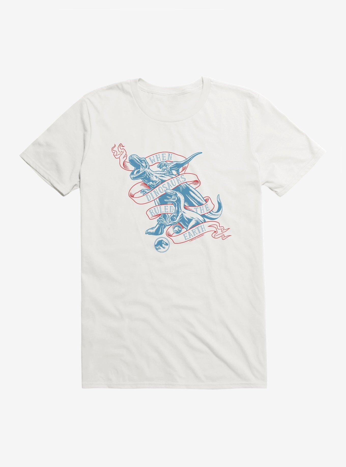 Jurassic World When Dinosaurs Ruled The Earth T-Shirt, WHITE, hi-res
