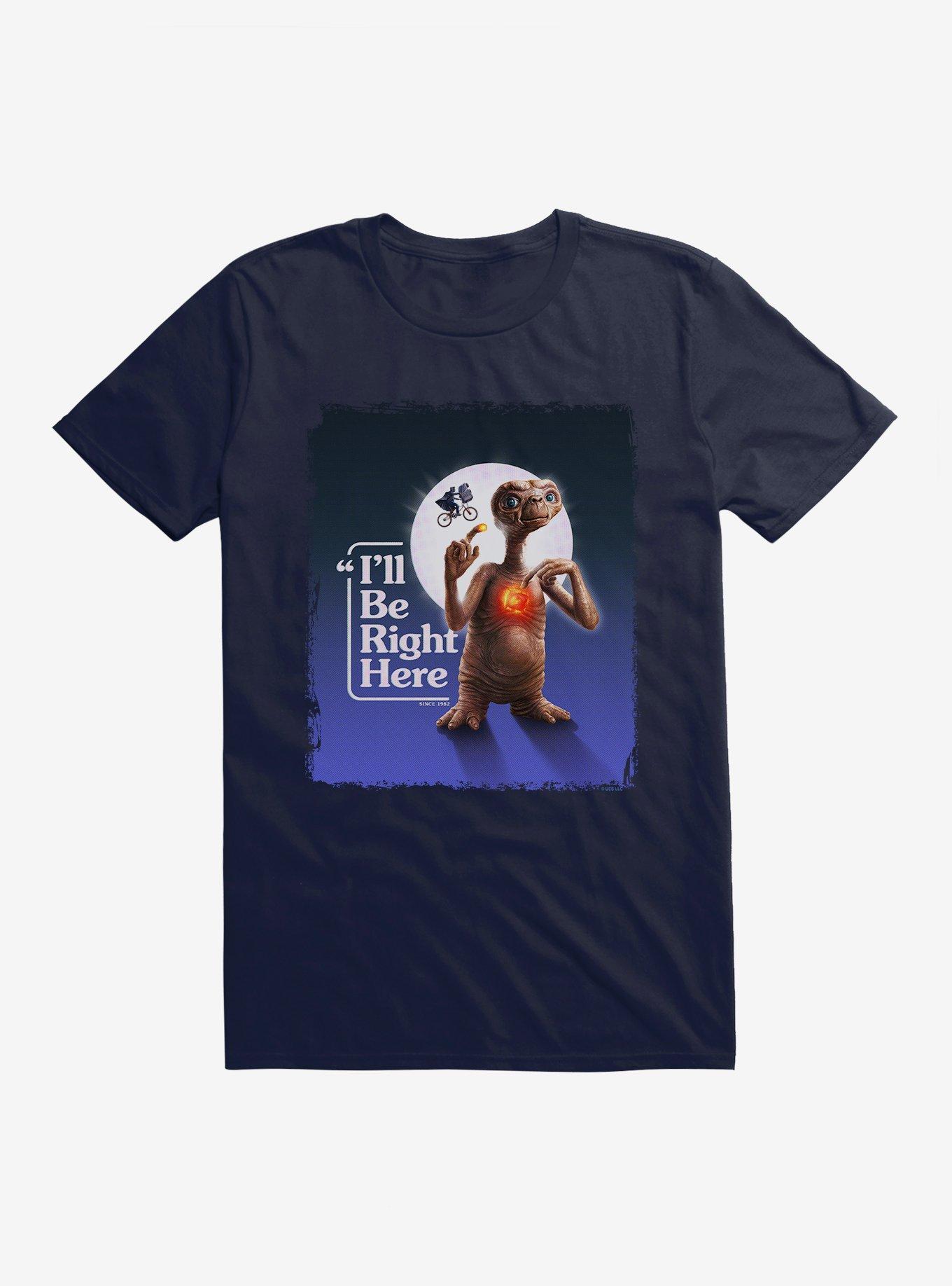 E.T. 40th Anniversary I'll Be Right Here Heart Light T-Shirt, NAVY, hi-res